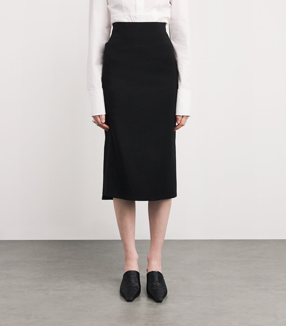 Jacquemus Womens The Sablier Pencil Skirt Black Image 3