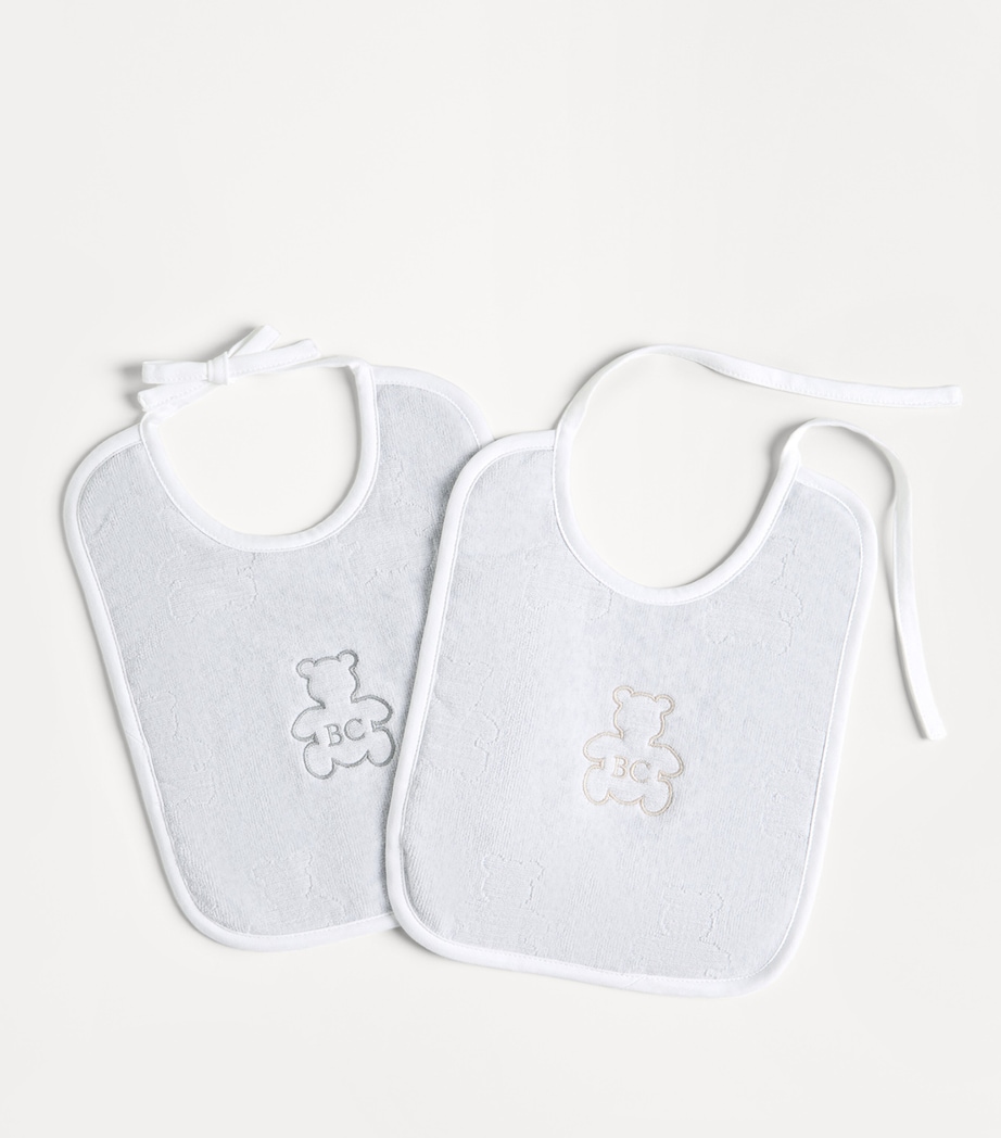 Brunello Cucinelli Kids Cotton Bernie Bib (Set of 2) Image 2