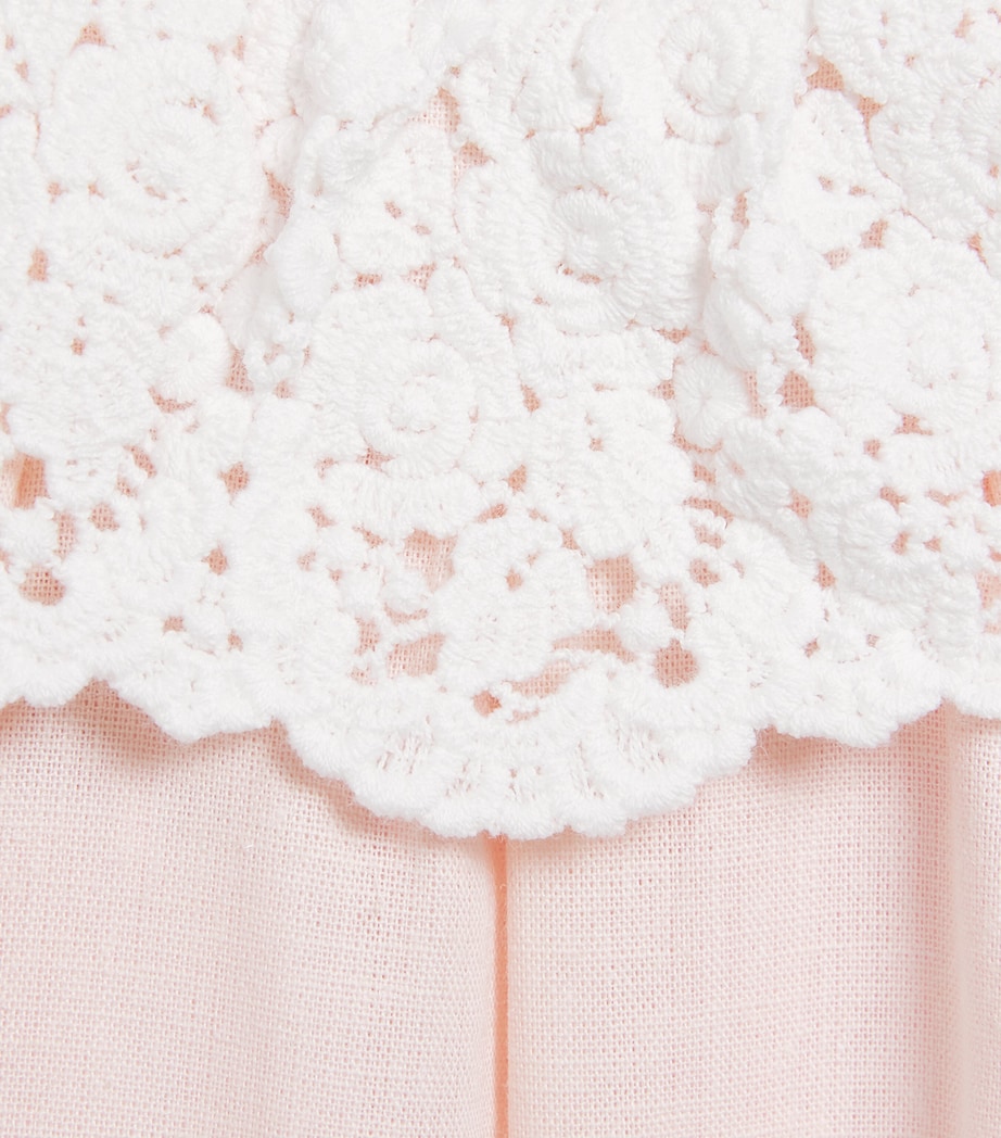 Cotton-Linen Lace-Collar Bodysuit (0-18 Months) 30ROSÉE Image 4