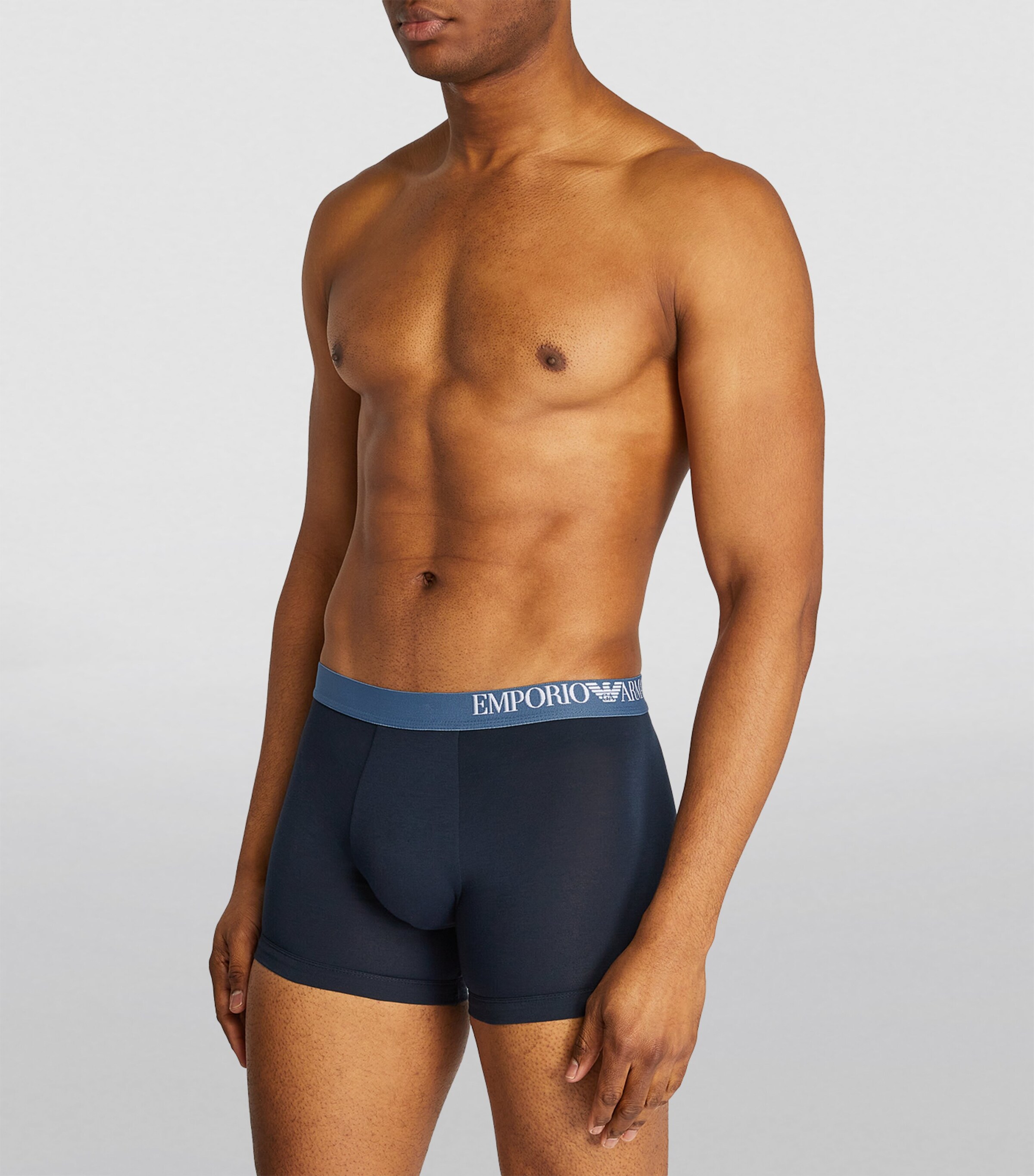 Pure Cotton Trunks (Pack of 3) 23410 WHITE/RED Image 2