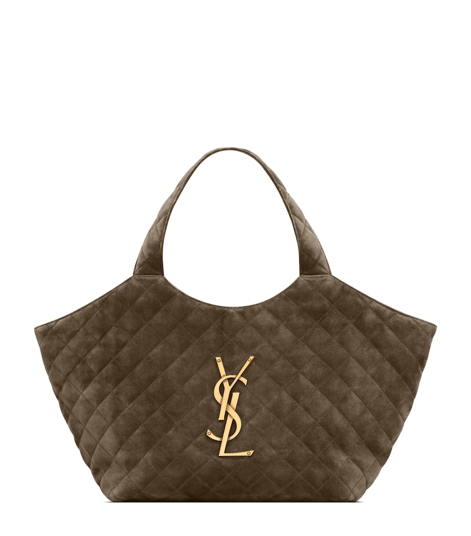 Saint Laurent Medium Suede Icare Tote Bag Image 1