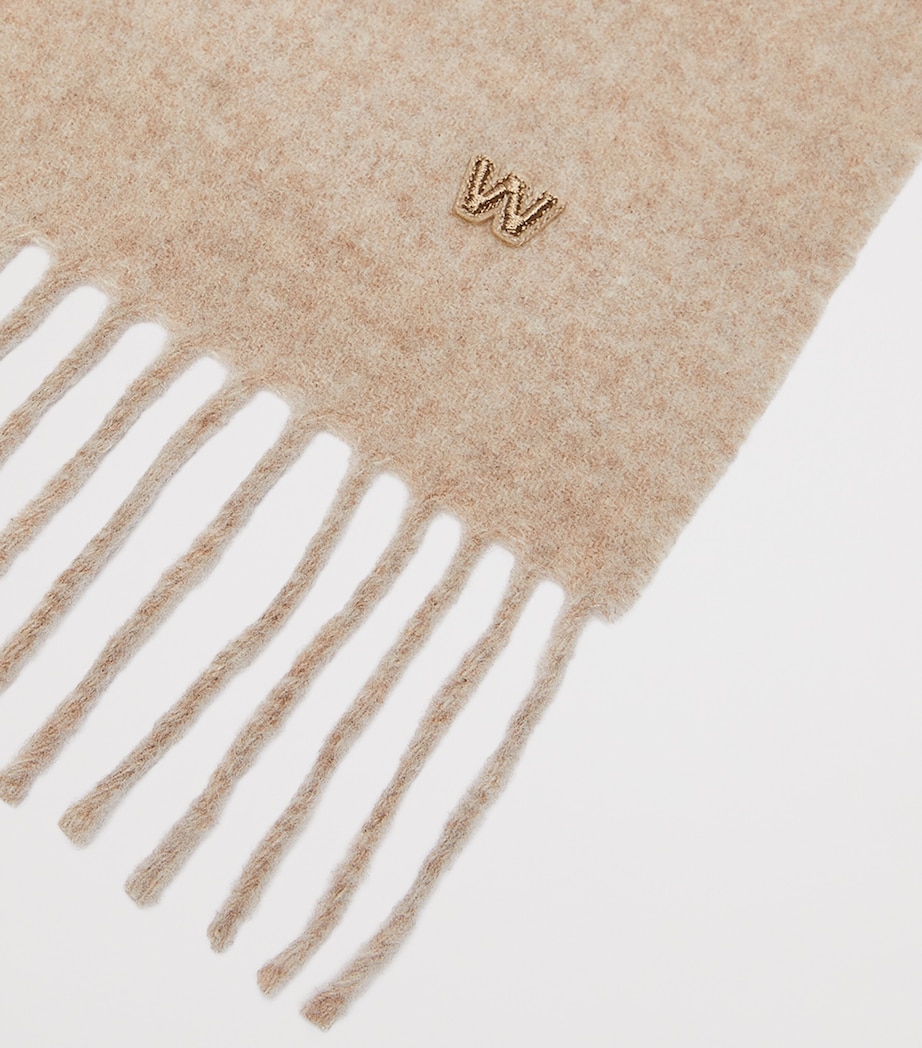 Weekend Max Mara Wool Scarf Beige Image 4