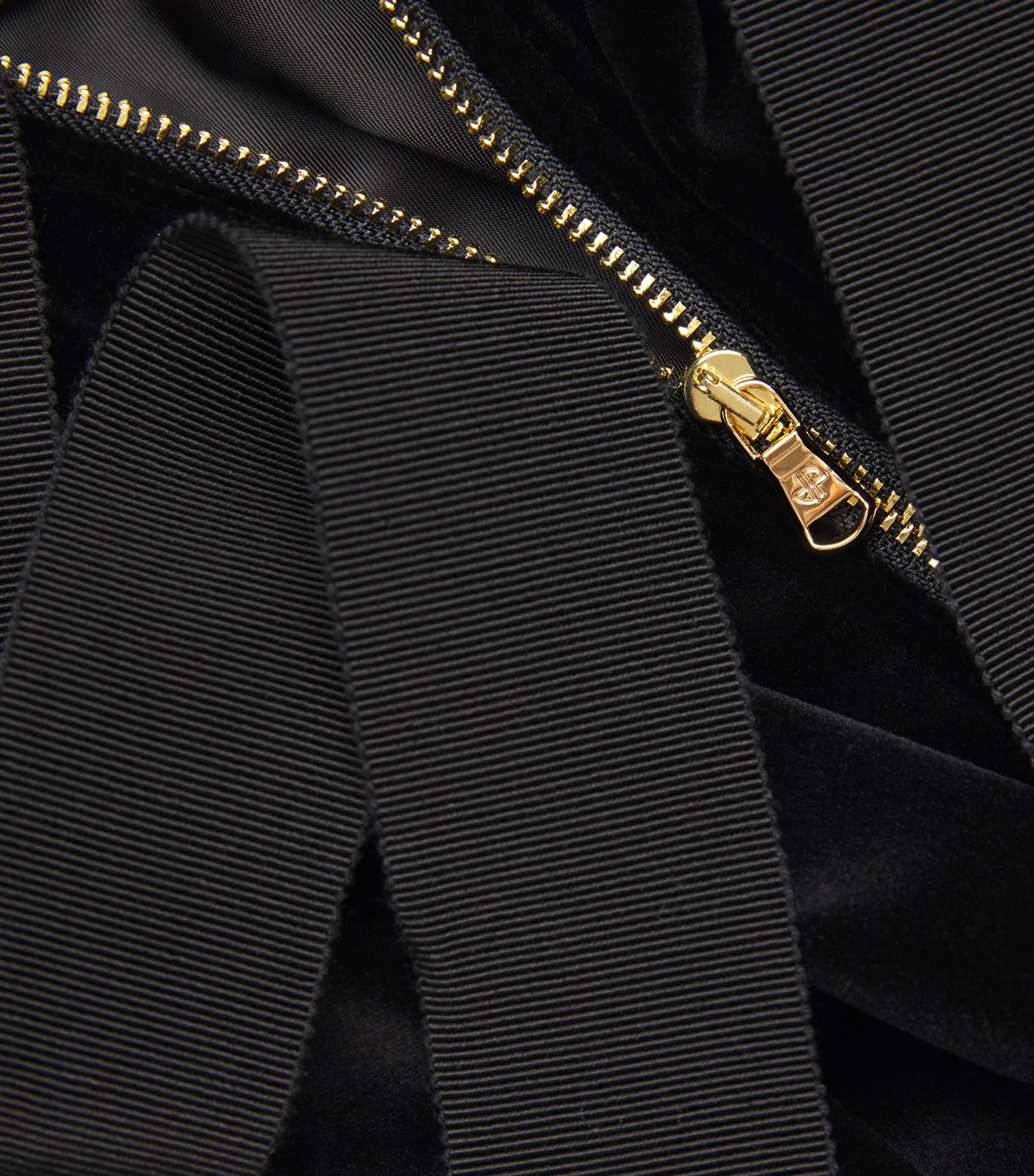 Velvet Blouson Jacket 0155 BLACK Image 5