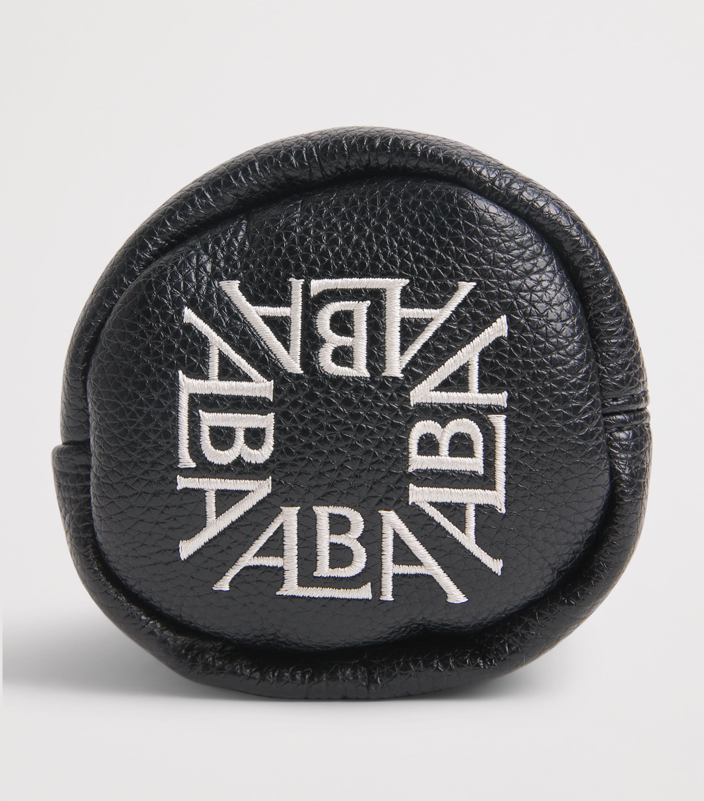 Alba Mens Leather Barrel Fairway Headcover Black Image 3
