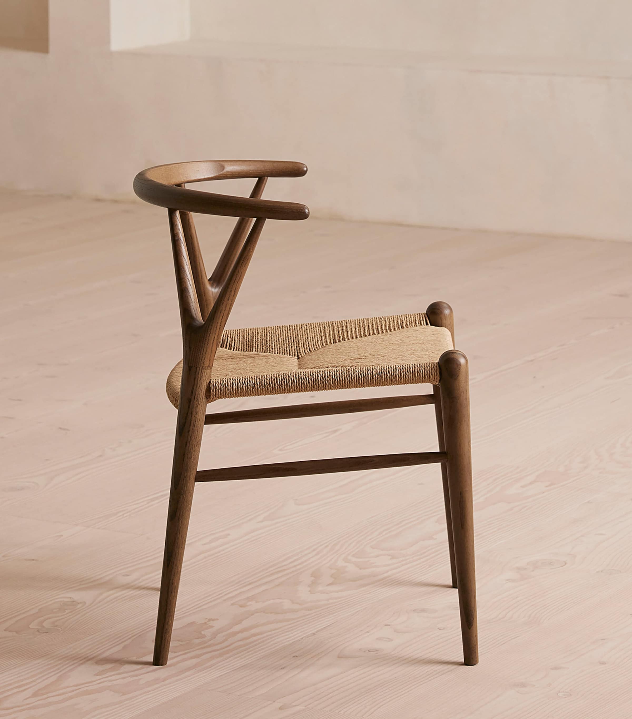 Soho Home Set of 2 Walnut Sitwell Chairs Brown Image 3