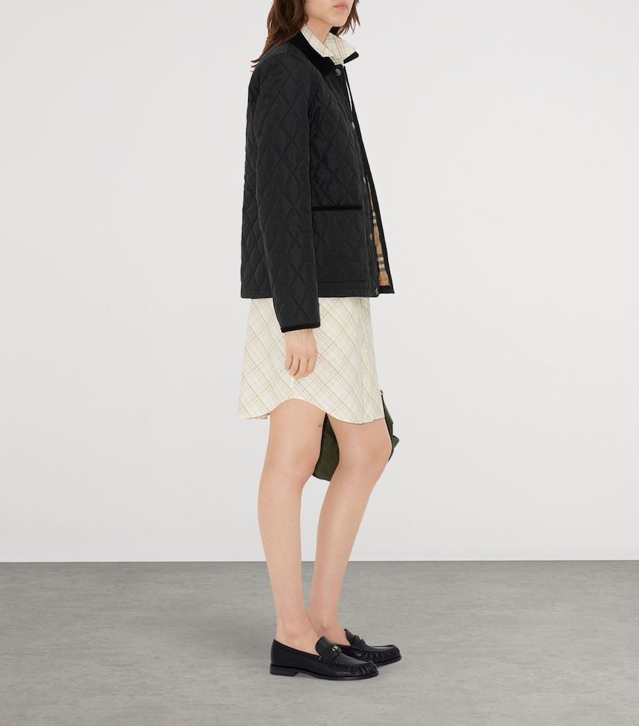 Quilted Field Jacket BLACK/SAND IP CHECK Image 3