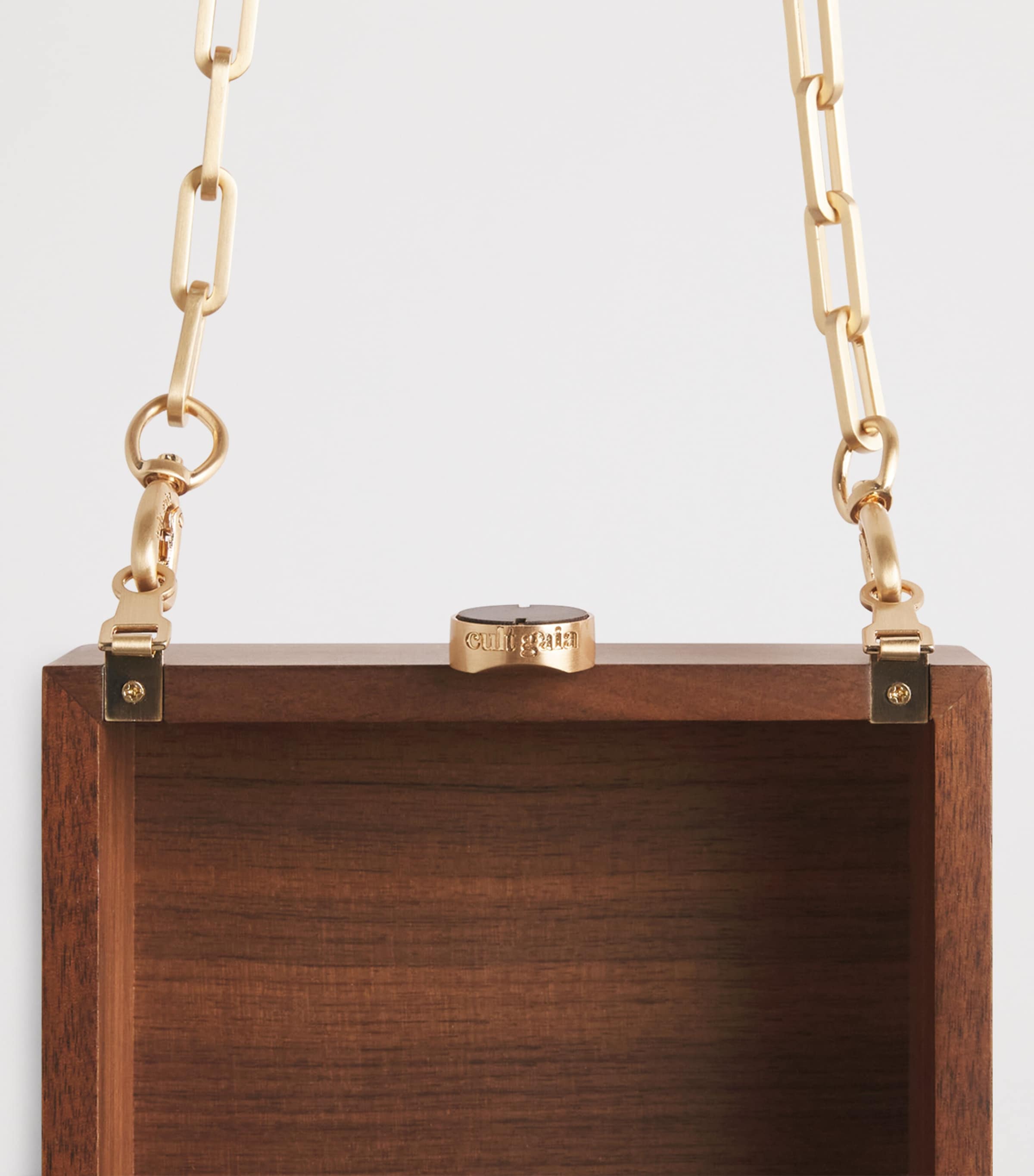 Cult Gaia Tic Tac Toe Clutch Bag Walnut Image 5