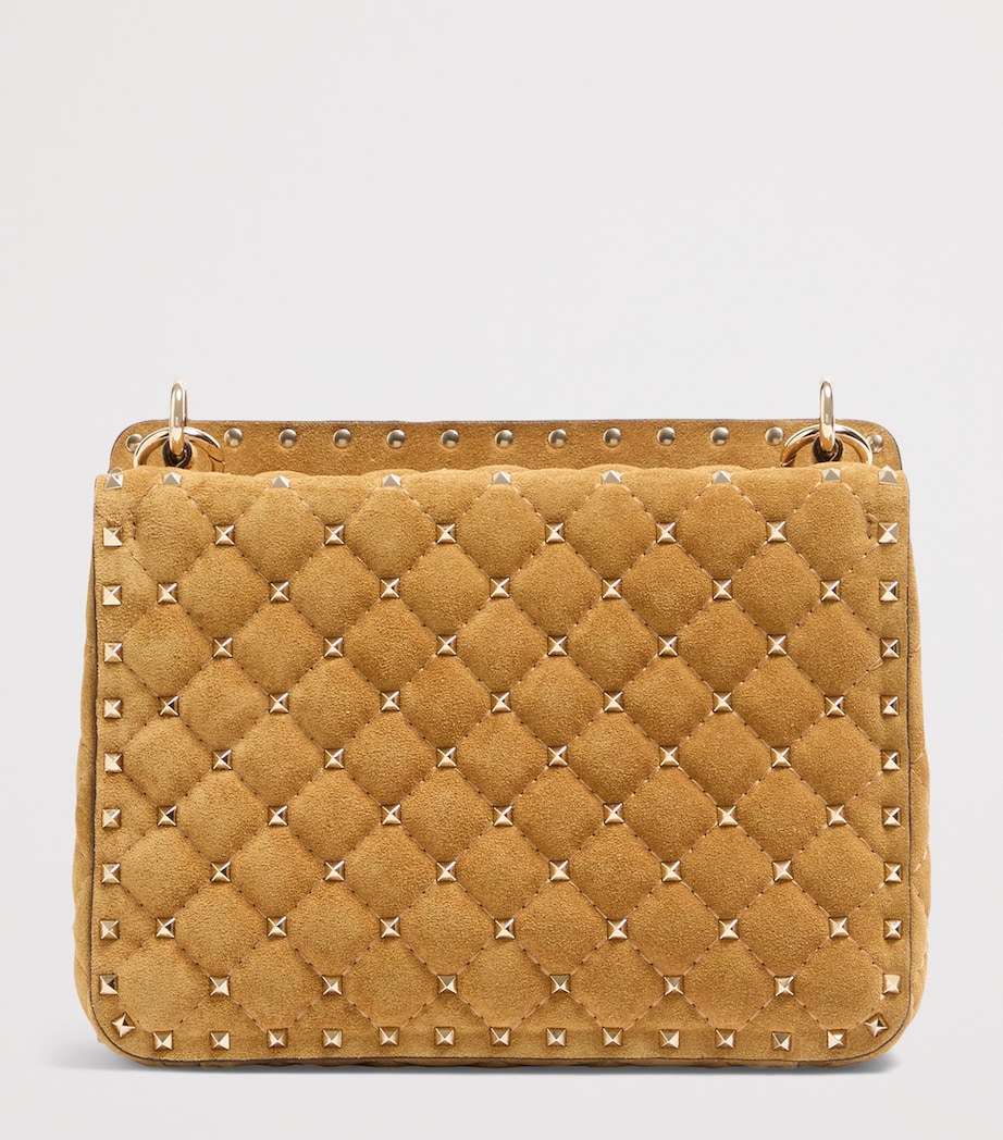 Valentino Garavani Medium Suede Rockstud Spike Shoulder Bag Rdx Image 4