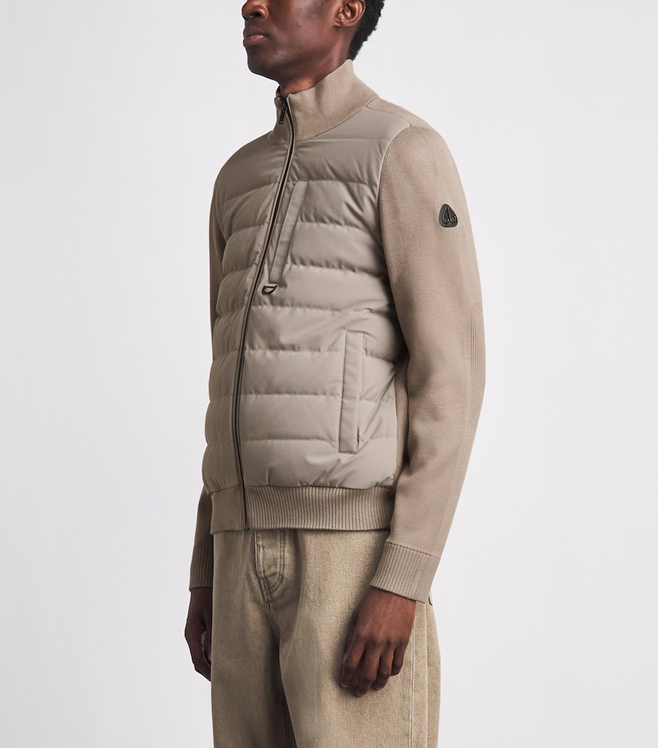 Moose Knuckles Mens Kamet Hybrid Jacket Ashen Image 4