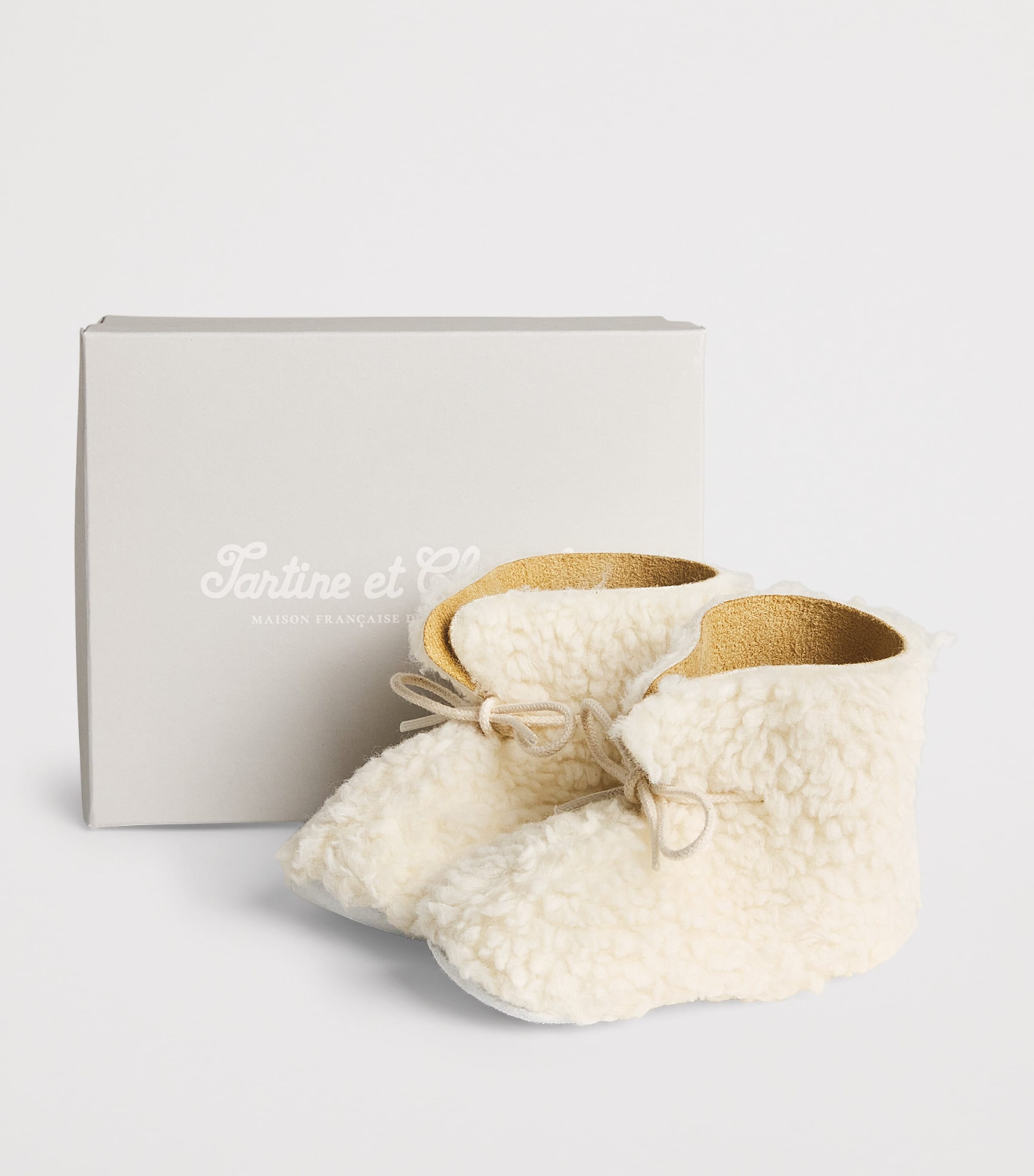 Tartine Et Chocolat Tie-detail Booties In Neutral