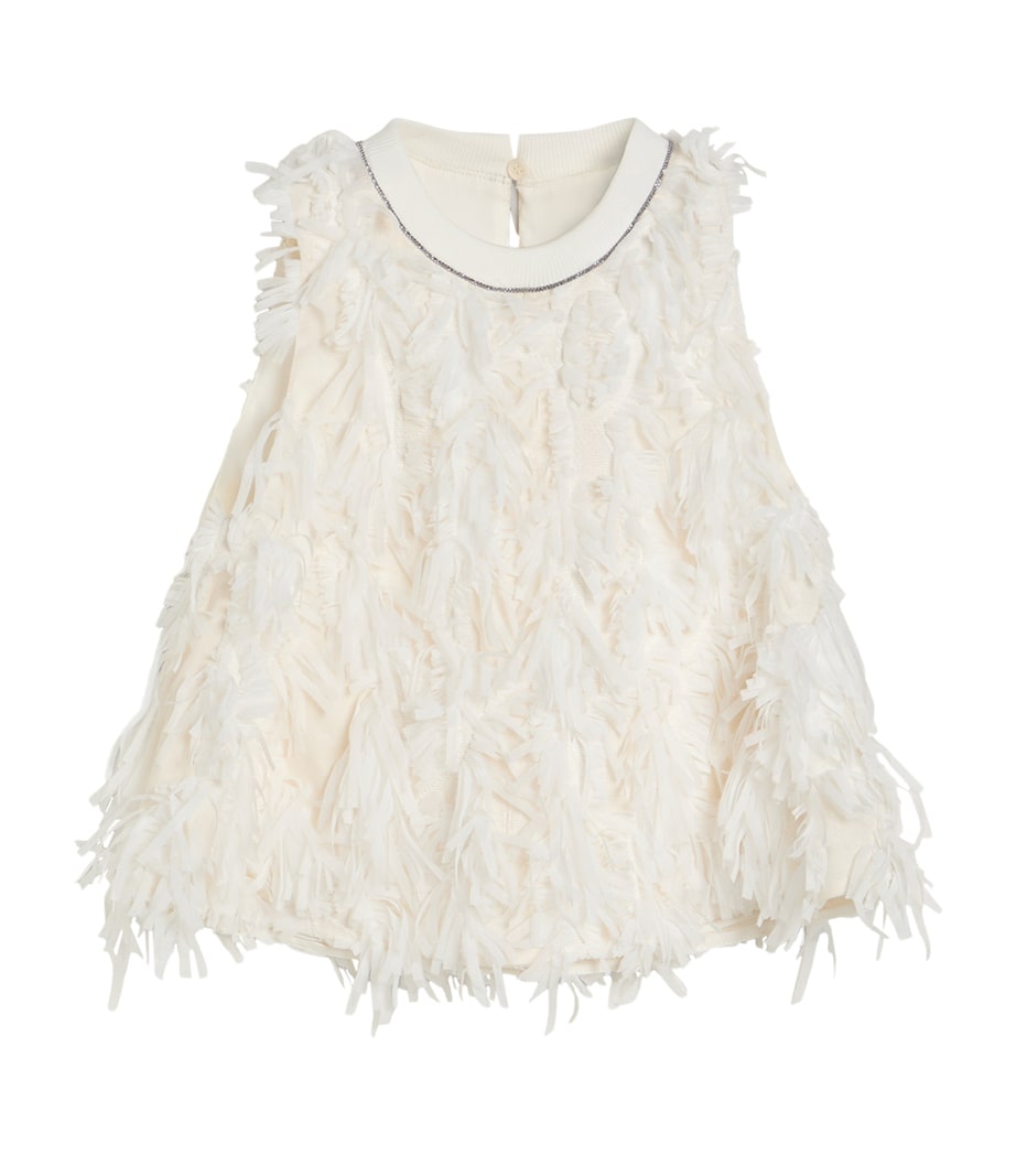 Brunello Cucinelli Kids Feather Blouse (4-6 Years) Image 1