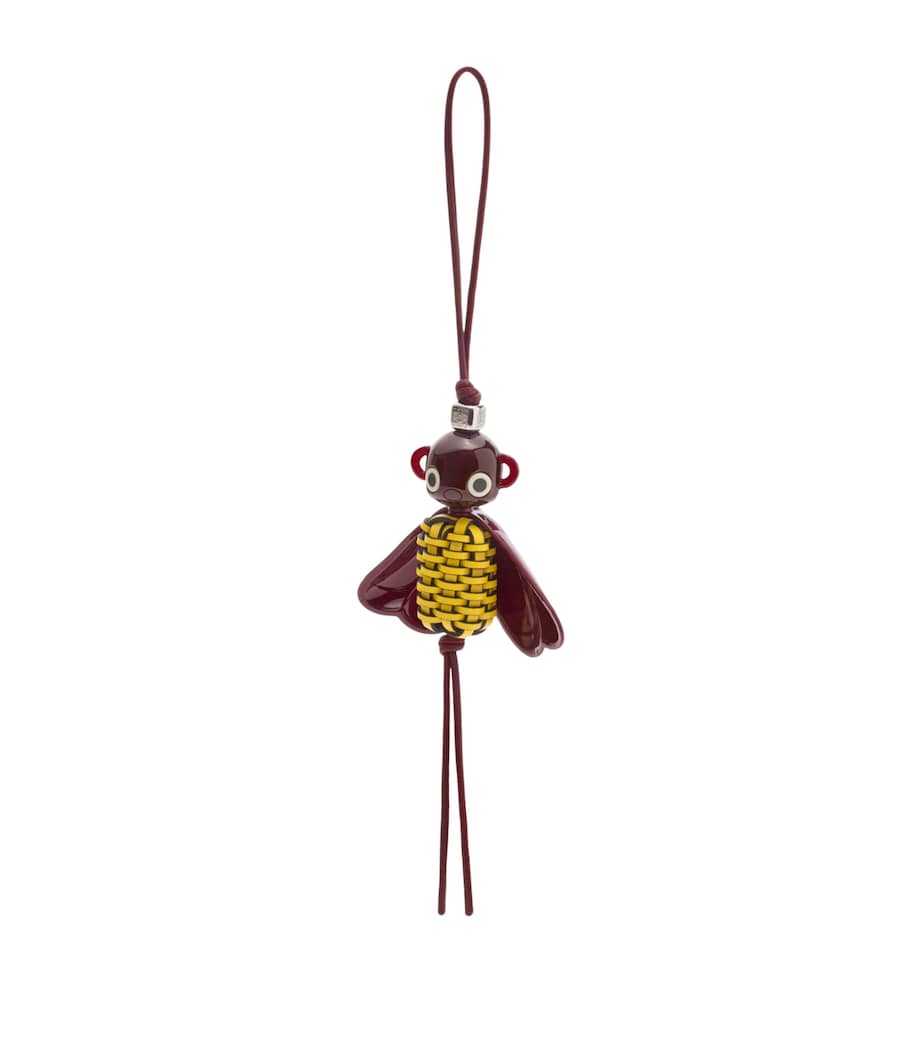LOEWE Leather-Resin Blombee Charm Yellow Image 1