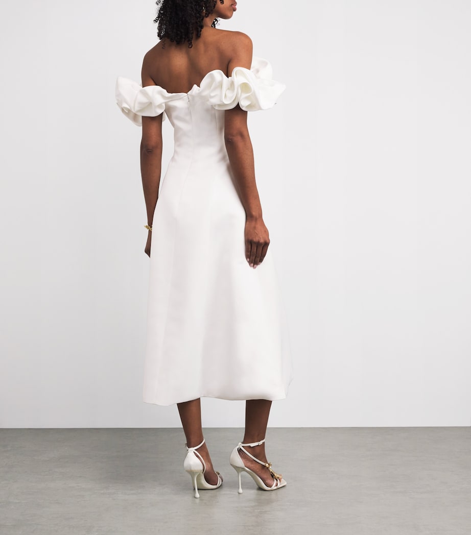 LEO LIN White Annie Midi Dress | Harrods TW LEO LIN White Annie Midi Dress | Harrods TW