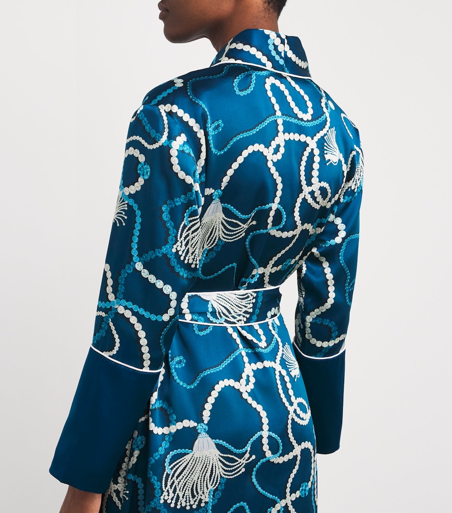 Silk Capability Periwinkle Robe PERIWINKLE Image 6