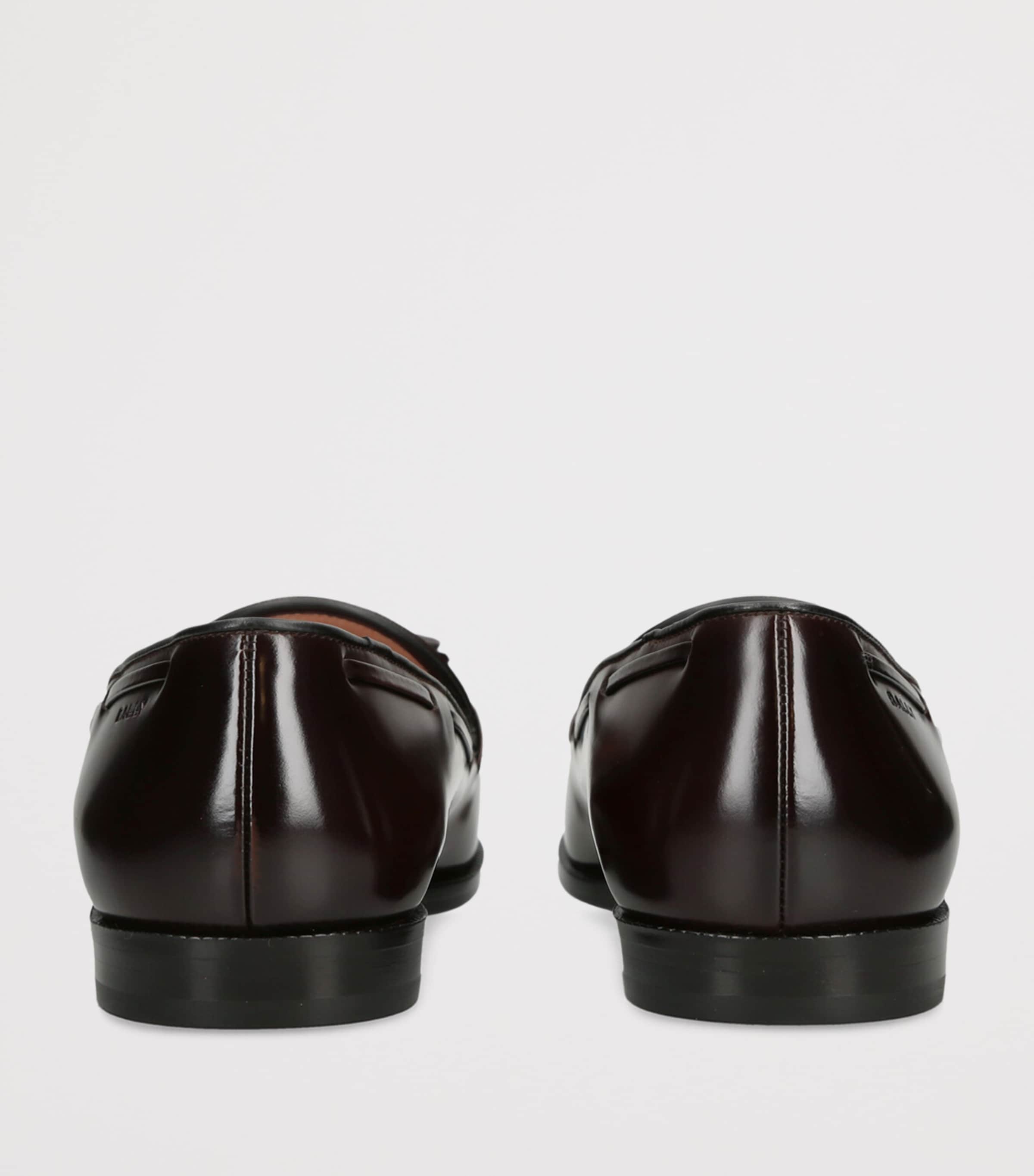 Bally Leather Ethon Loafers Dark Brown Image 2