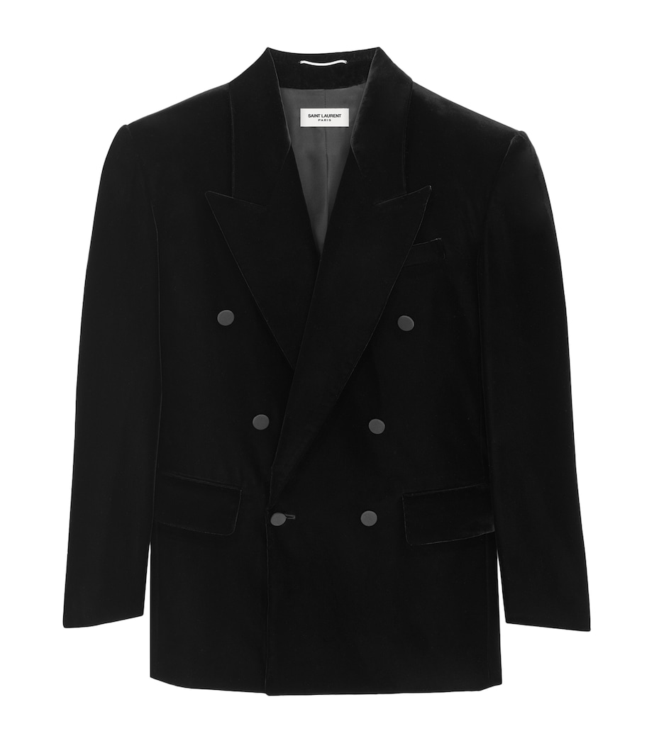 Velvet Double-Breasted Blazer 1000 Image 1