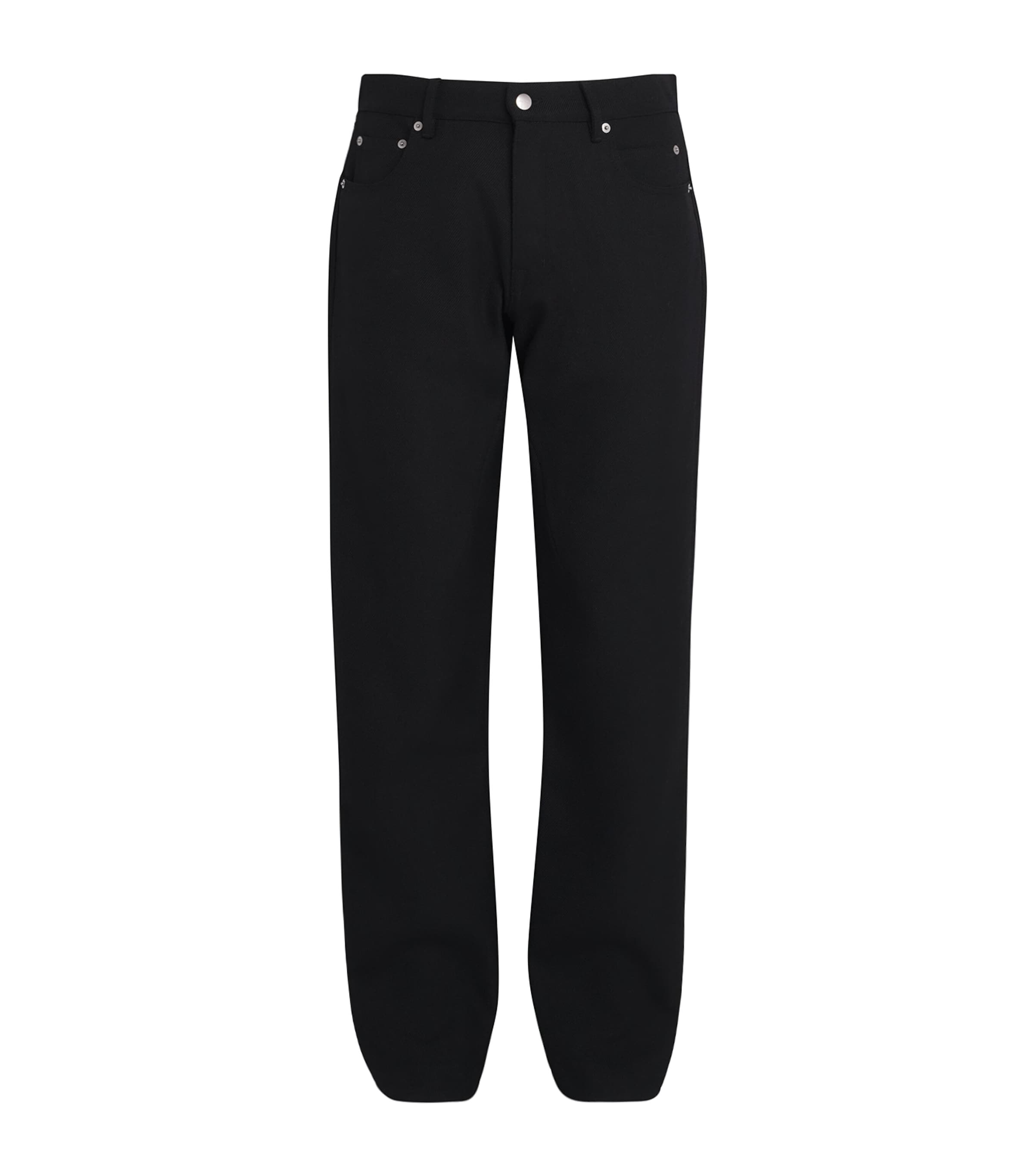 Rick Owens Mens Kurdt Slim Jeans Black Image 1