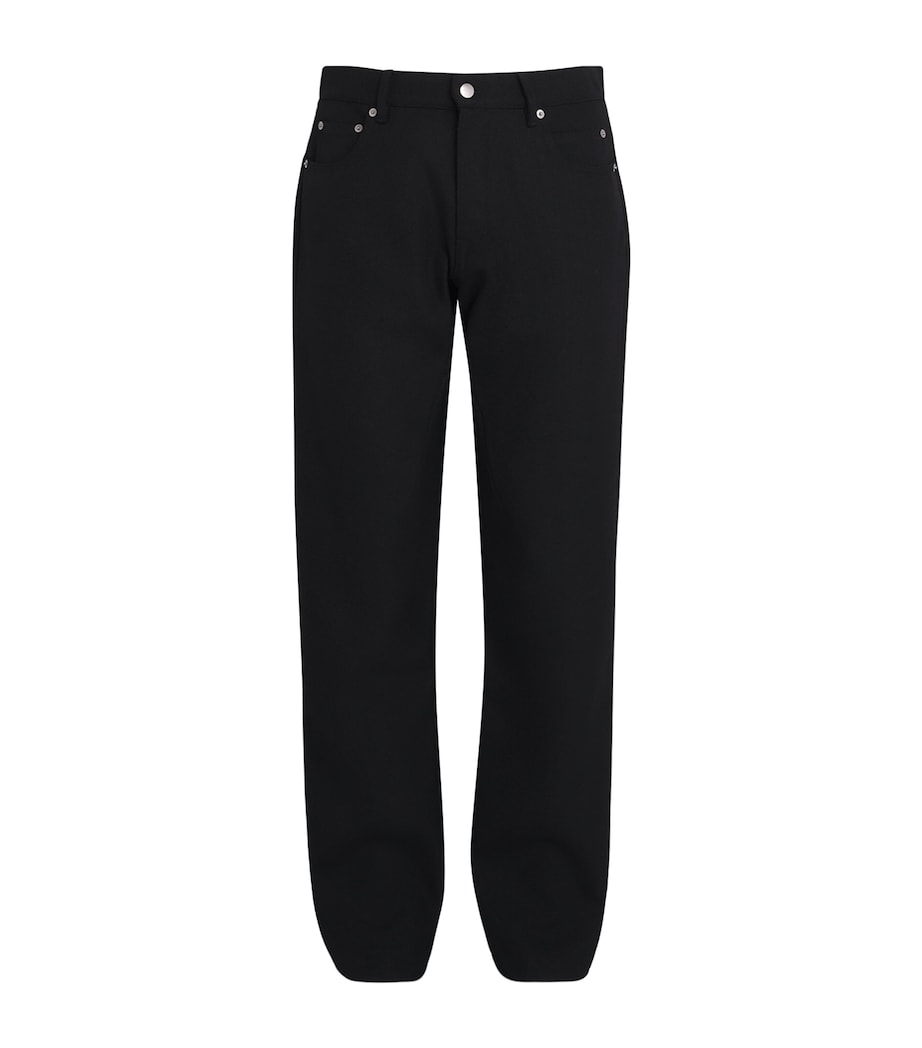 Rick Owens Mens Kurdt Slim Jeans Black Image 1