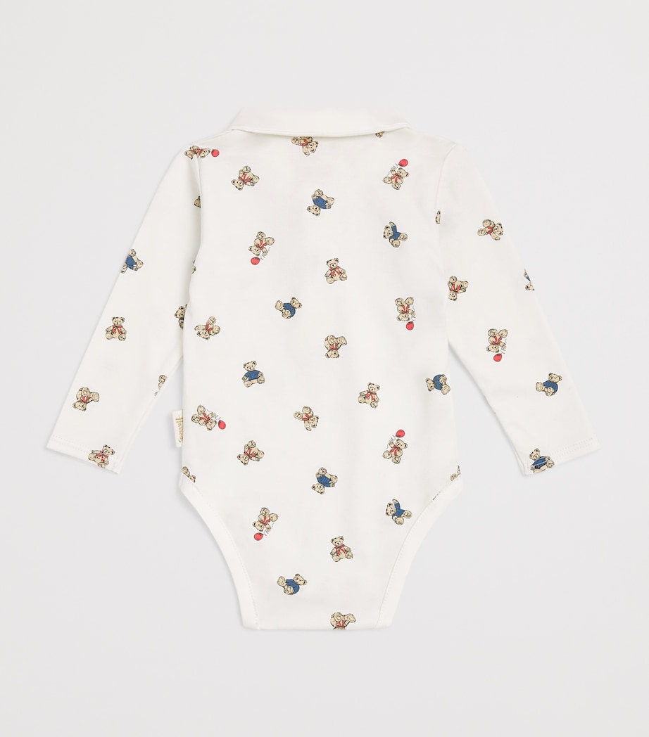 Harrods Henry Bear Vest Ivory Image 2