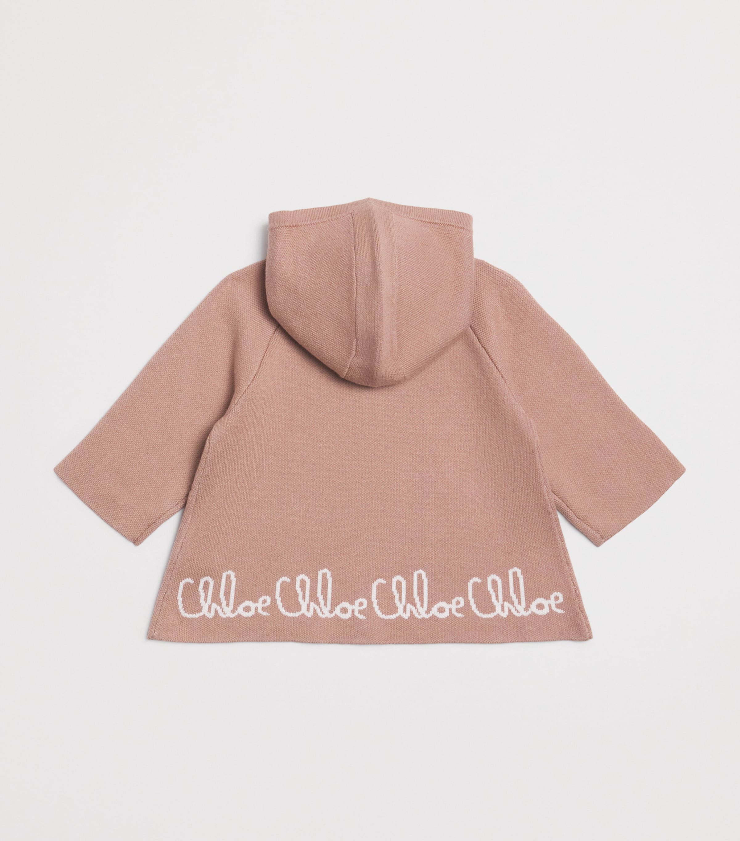 Chloé Kids Beige Cotton-Cashmere Cape Coat (6-18 Months) Harrods US