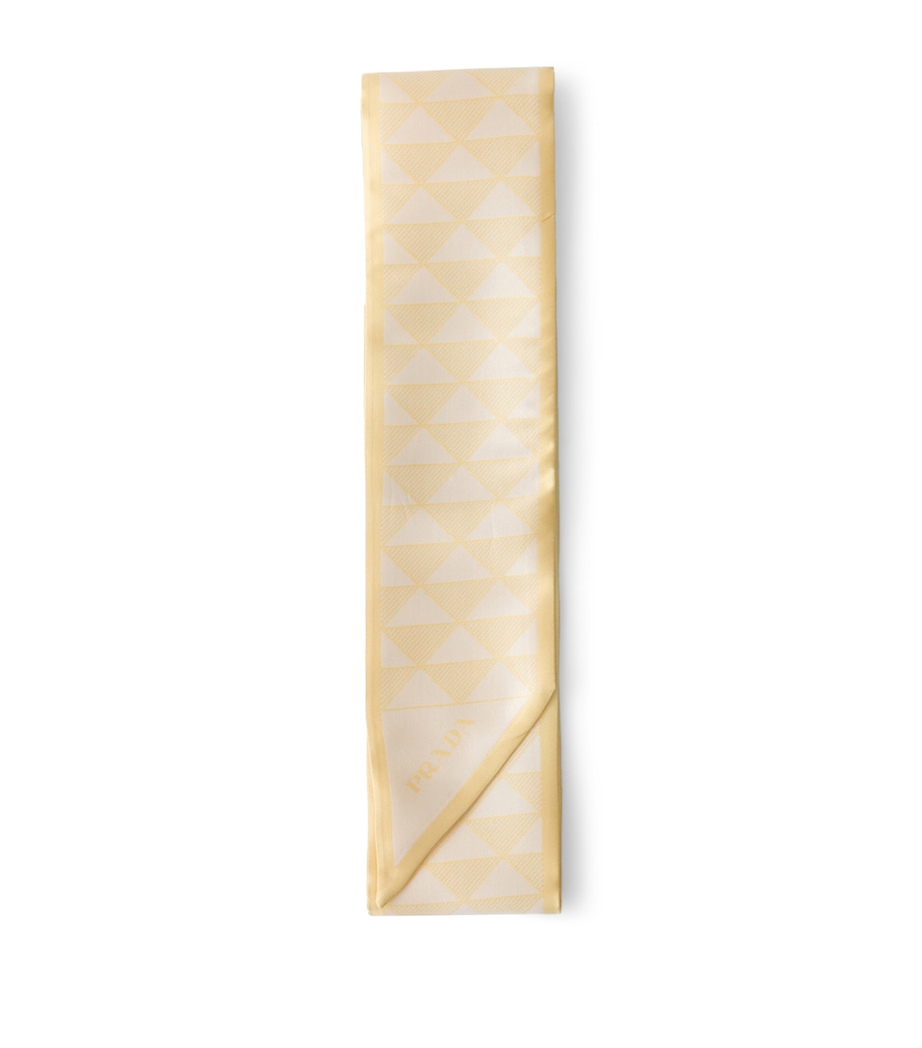 Prada Silk Symbole Jacquard Necktie Image 1