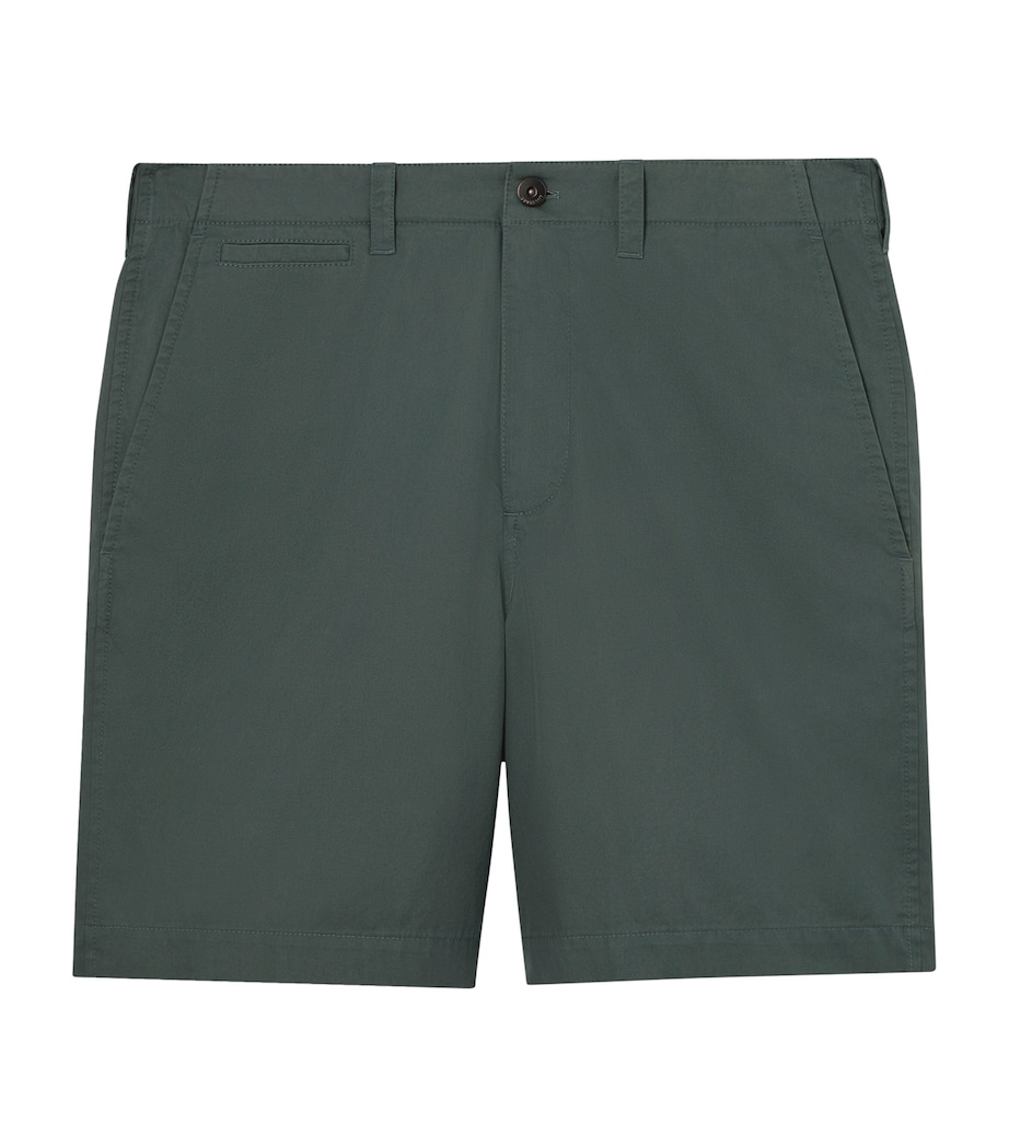 Burberry Mens Cotton Chino Shorts Seafarer Blue Image 1