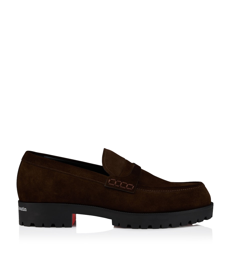 Christian Louboutin Cavavin Suede Derby Shoes Image 1