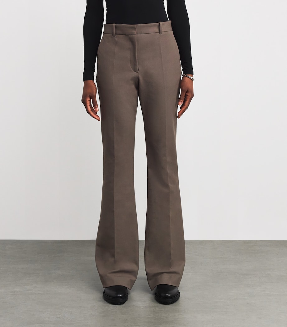Stretch-Gabardine Tafira Trousers MUSHROOM Image 3