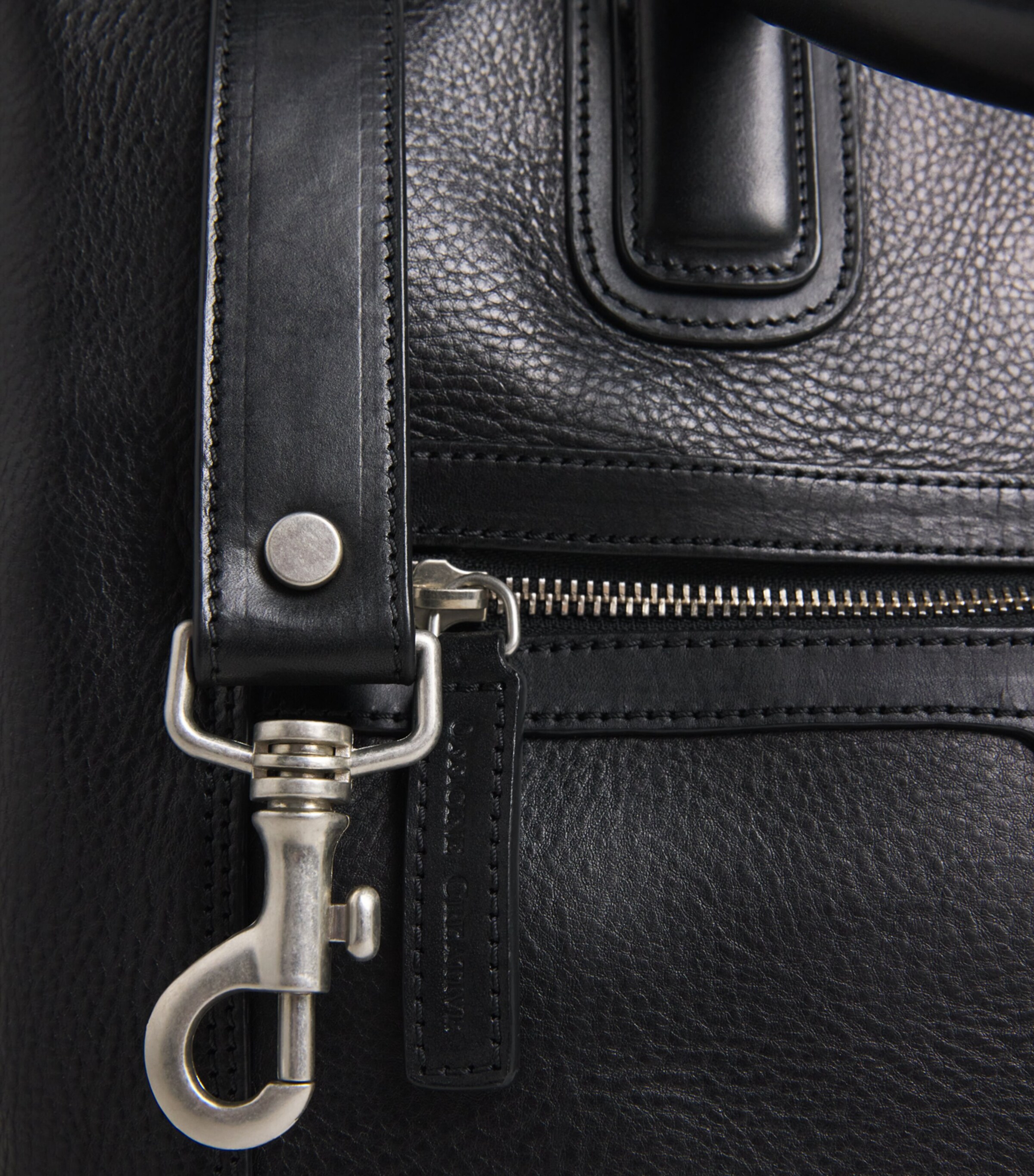Officine Creative Leather Jules Briefcase Nero Image 7