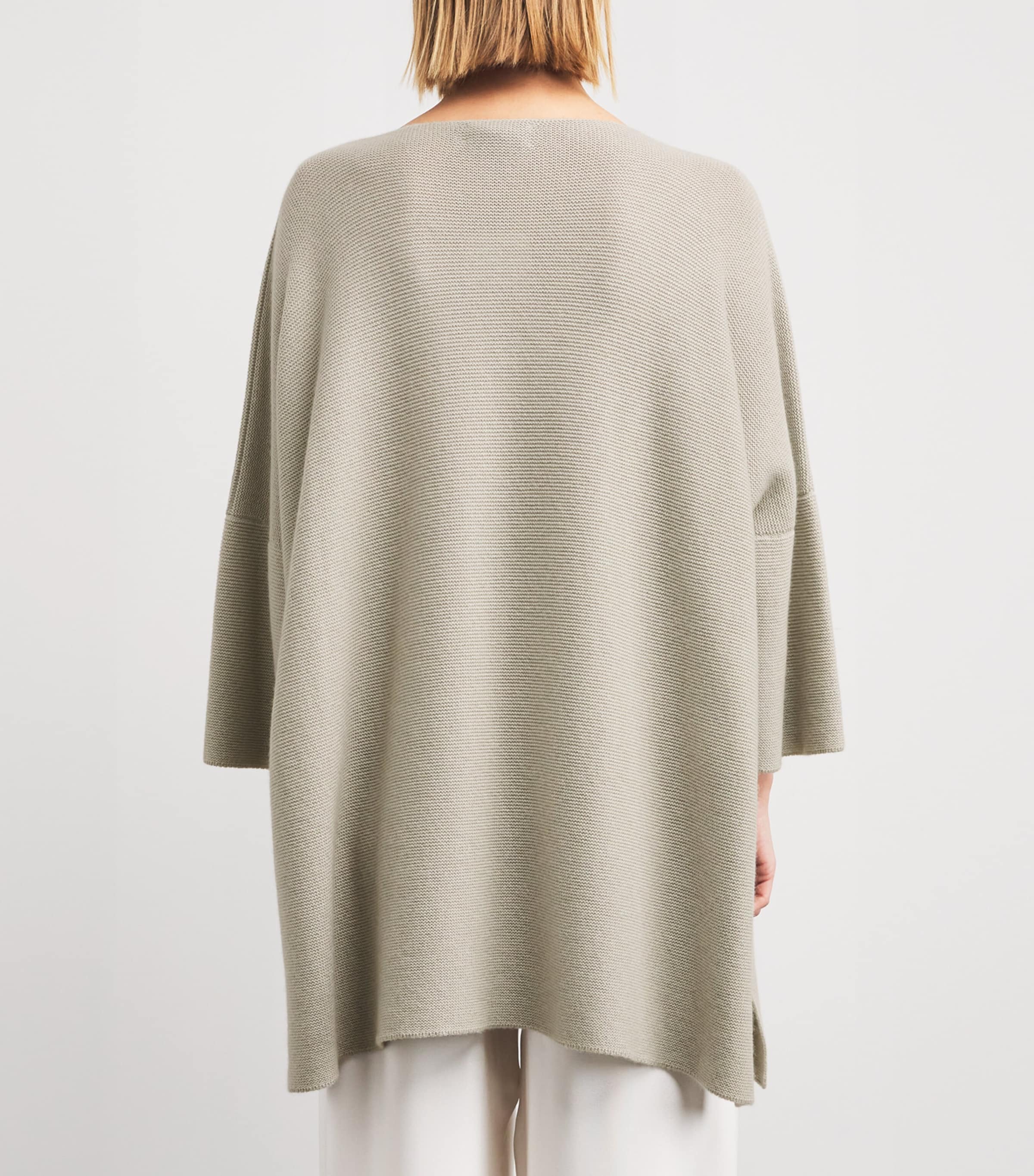 Cashmere Split-Sleeve Sweater MASTIC Image 4