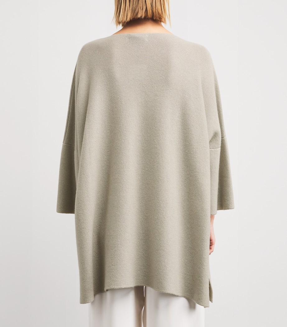 Cashmere Split-Sleeve Sweater MASTIC Image 4