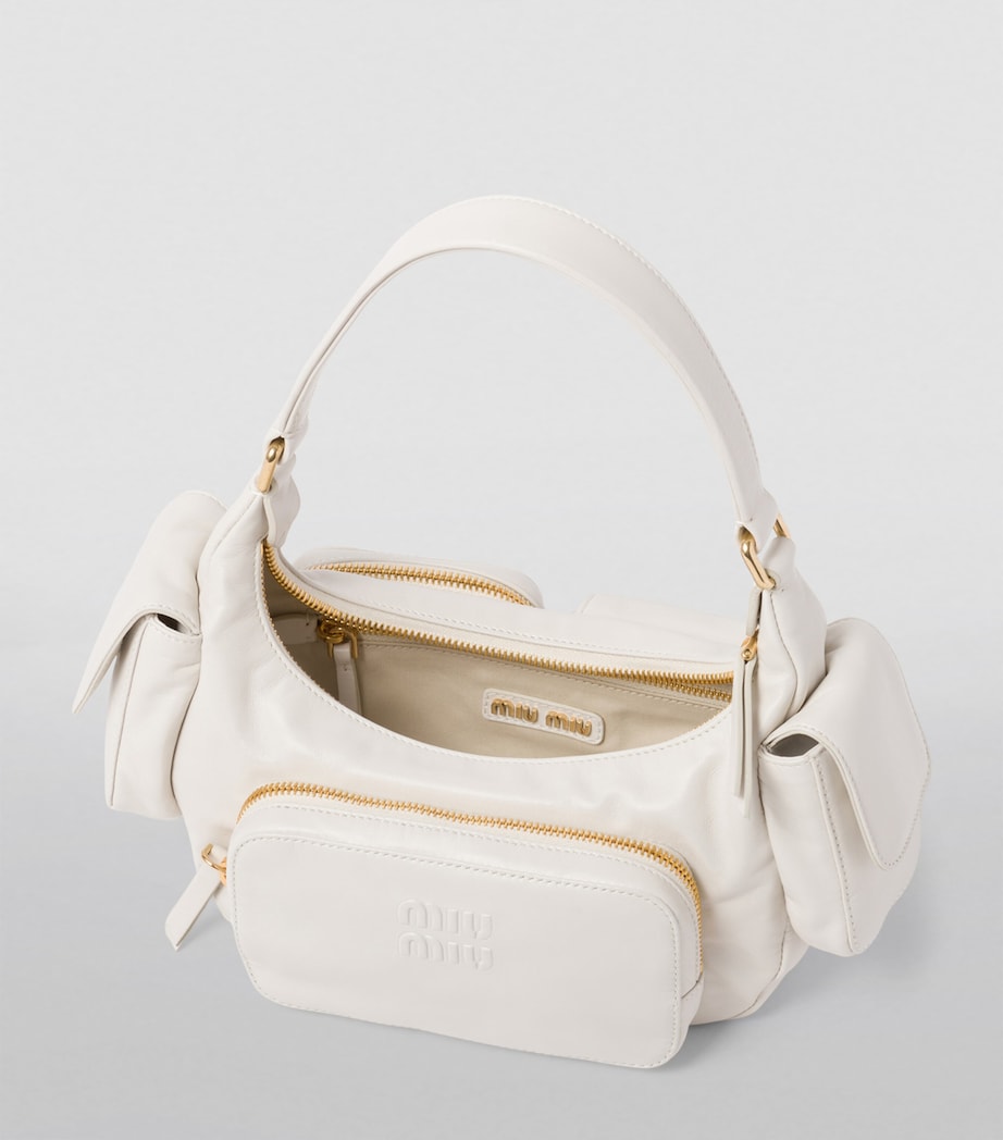 Leather Pocket Shoulder Bag F0009 Image 5