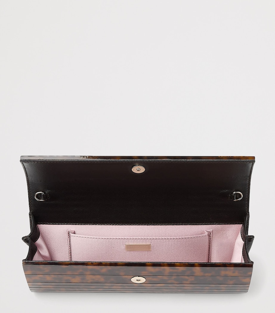 Jimmy Choo Sweetie Panelled Clutch Bag Tortoiseshell Image 4
