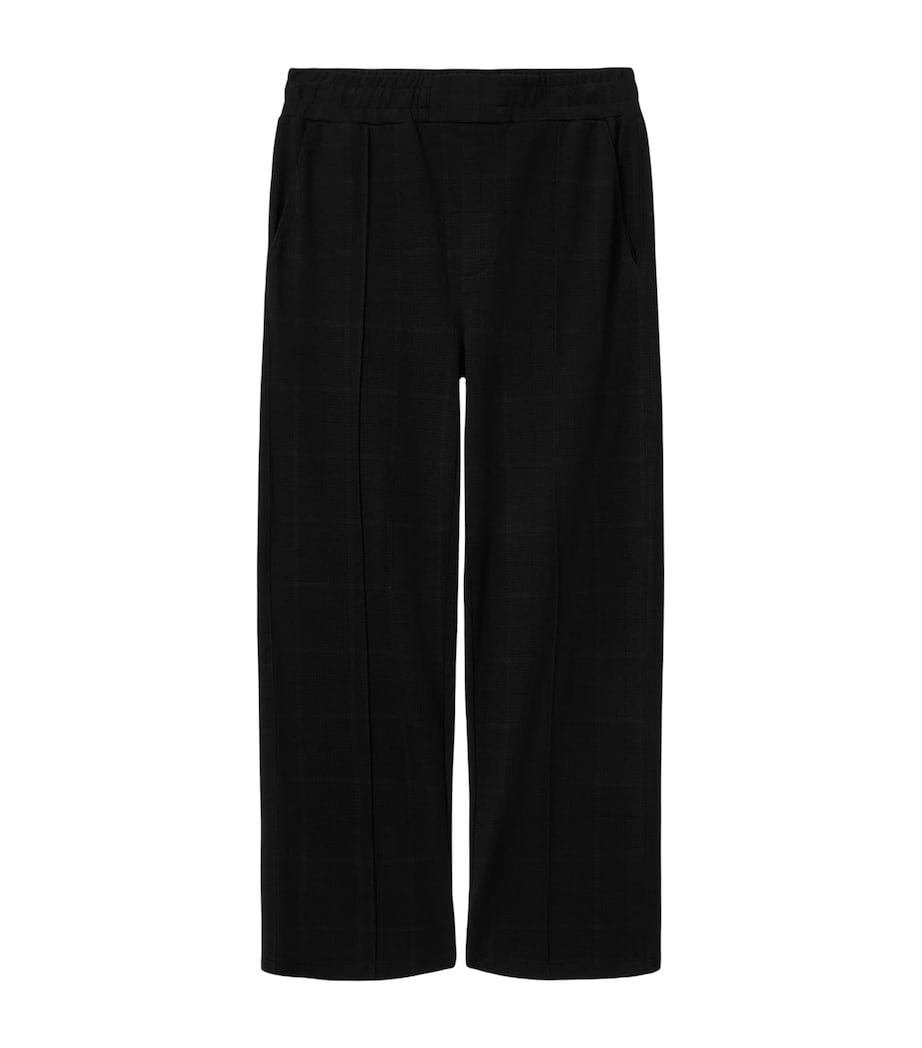 AllSaints Mens Harris Straight Sweatpants Check Black Image 1