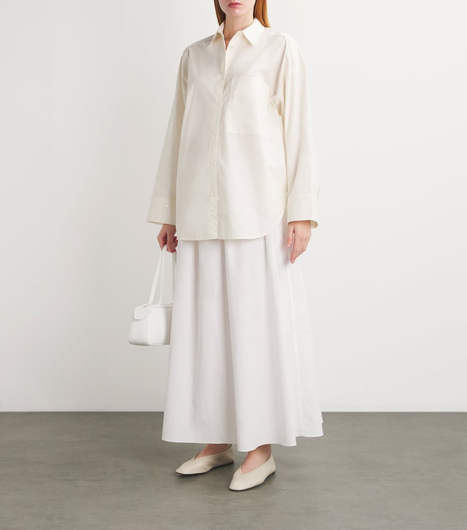 Organic Cotton Derris Shirt 08B WHISPER WHITE Image 2