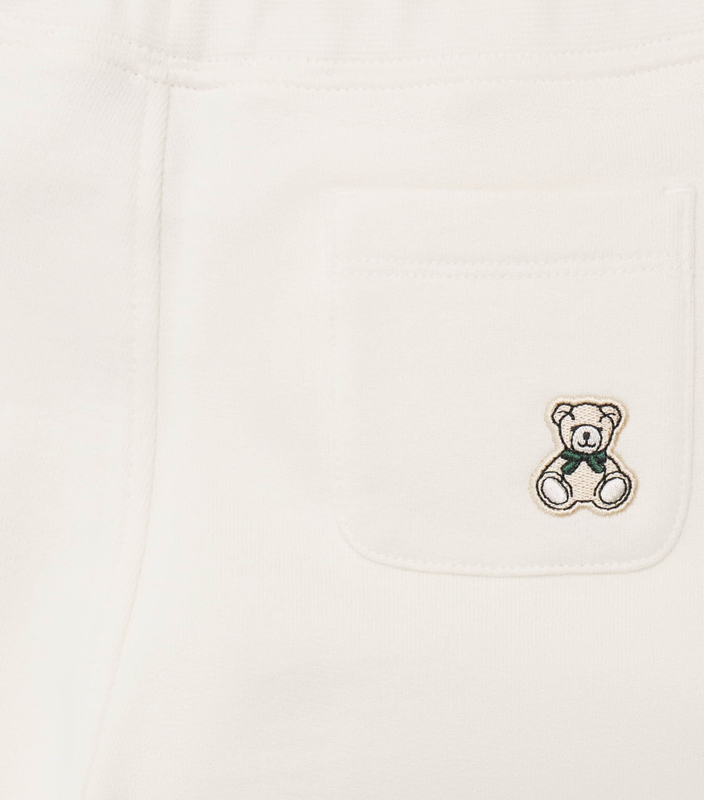 Harrods Cotton Logo Sweatpants (3-8 Years) Ivory Image 3