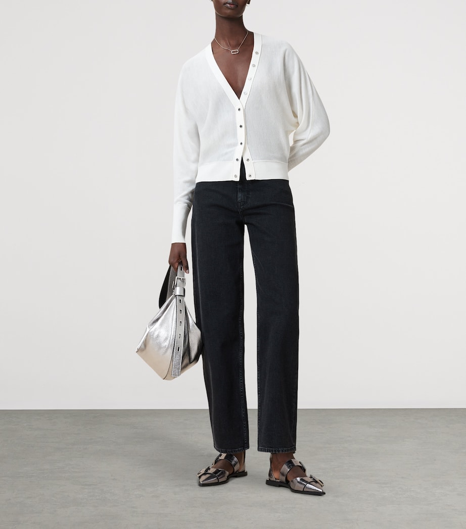 Wool Honor Cardigan CHALK WHITE Image 3