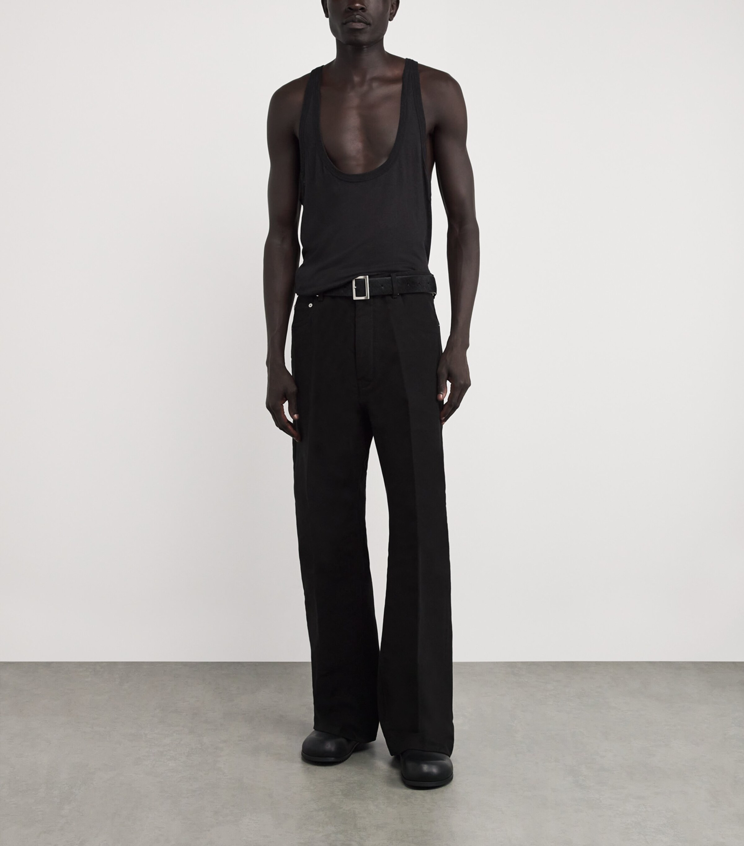 Rick Owens Cowhide Stooges Belt Black Image 3