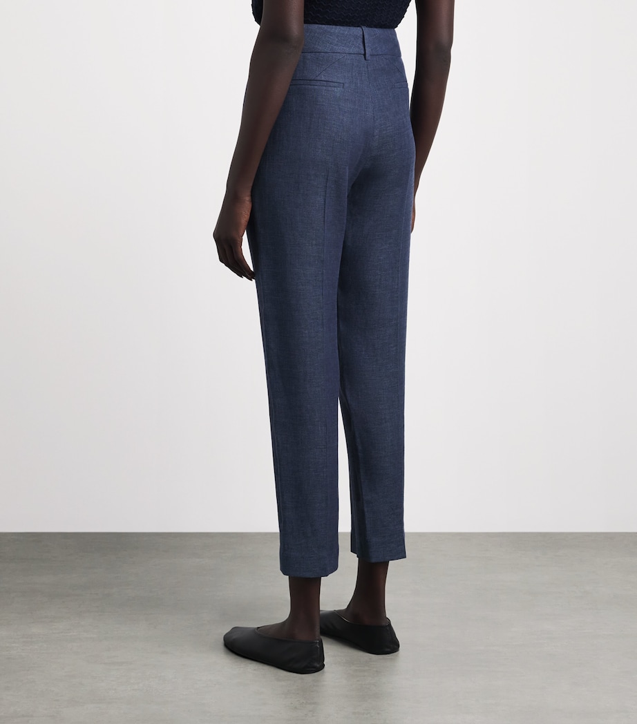 Eleventy Womens New York Straight Trousers Blu Nuovo Image 5