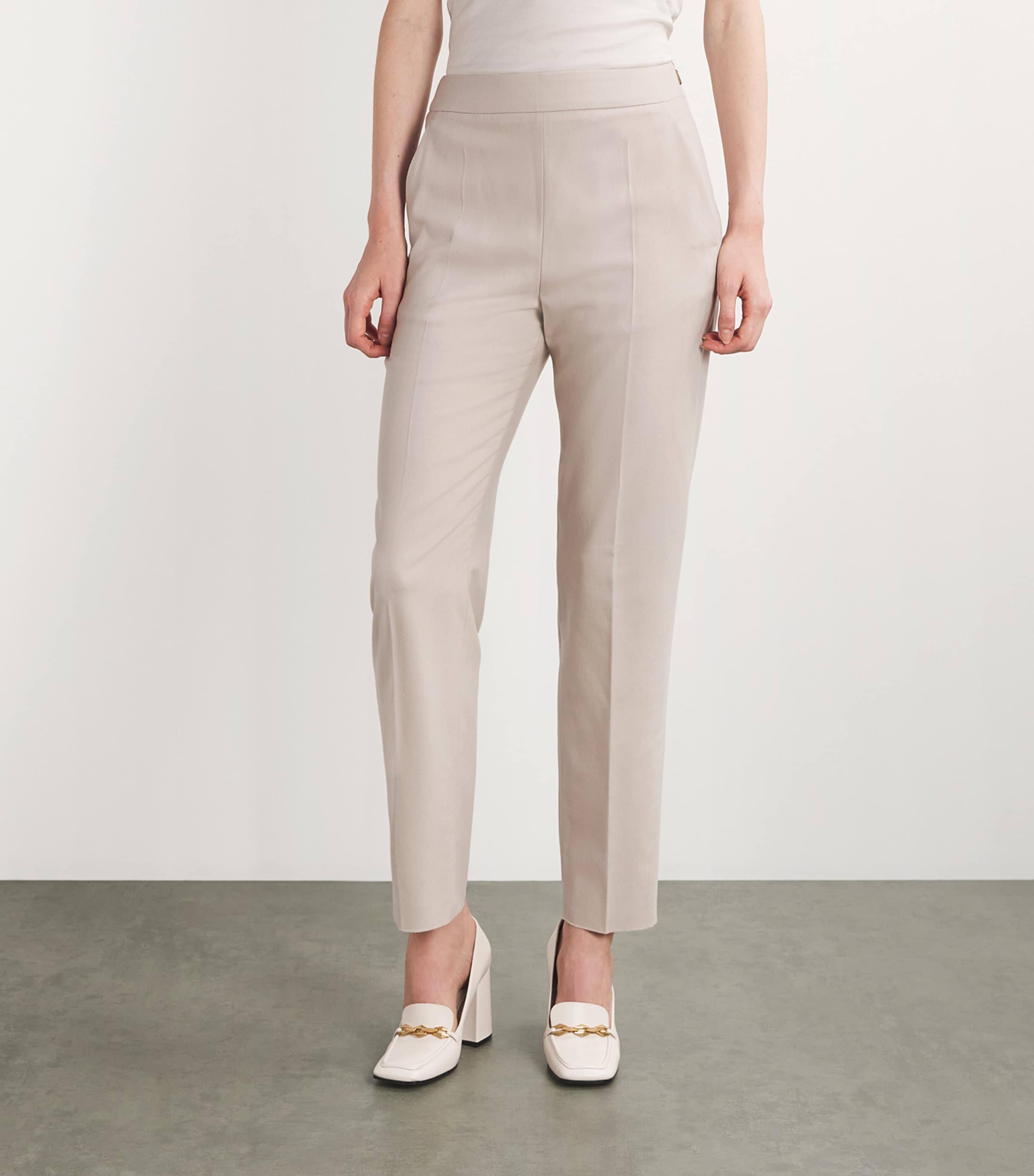 Stretch Straight Tailored Trousers N06 CHANTILLY Image 3