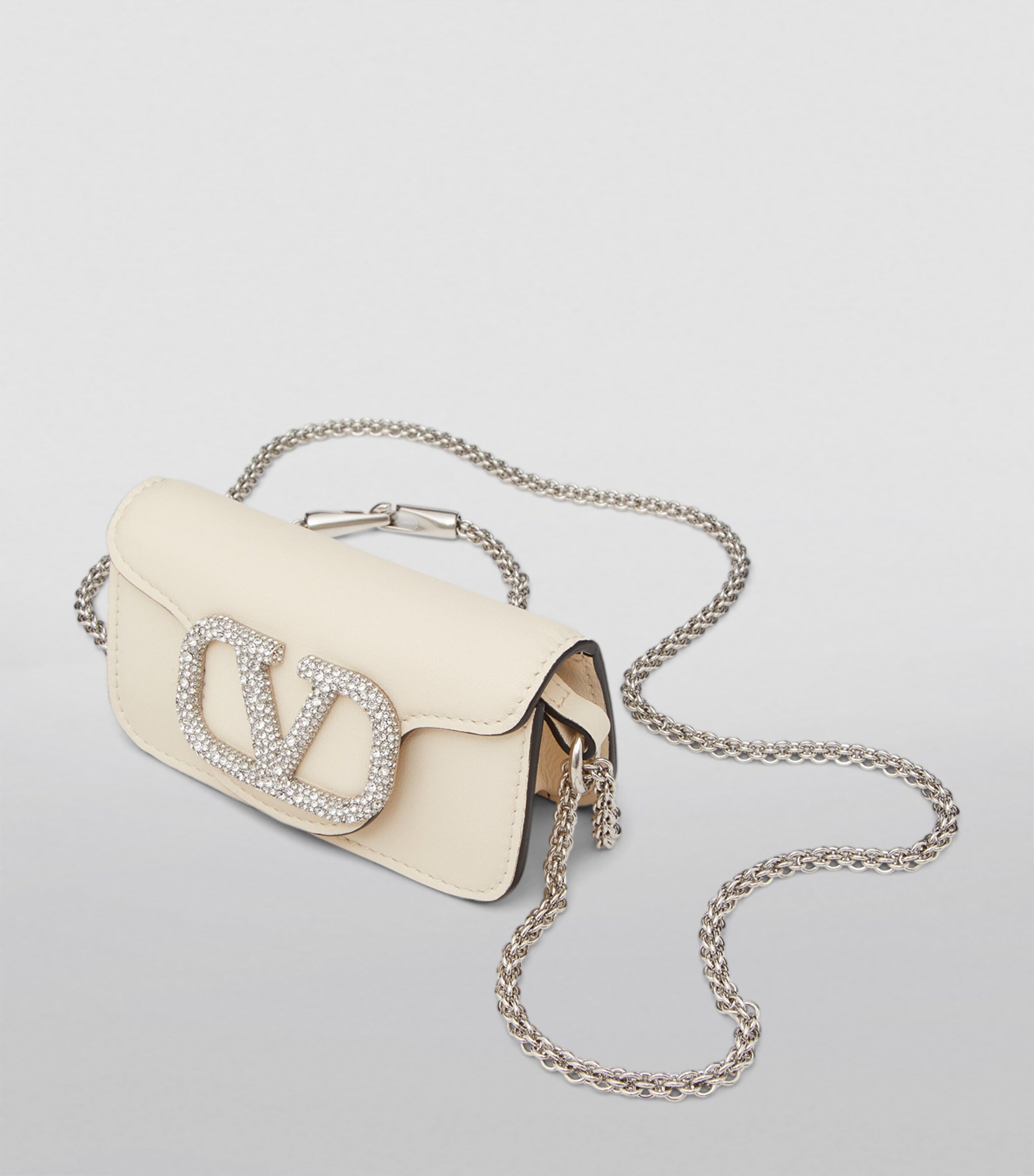 Valentino Garavani Mini Leather Locò Shoulder Bag | Harrods US
