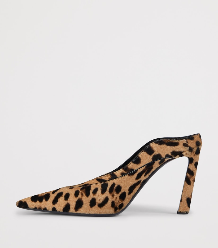 Calf Hair Sculptural Pumps 95 BLACK/BEIGE Image 3