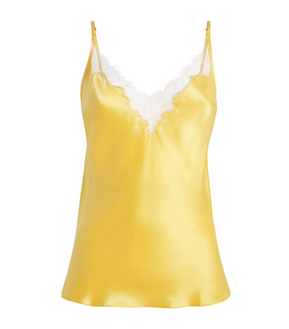 Gilda & Pearl Womens Silk Secret Garden Camisole Top Sunlit Bloom Image 1
