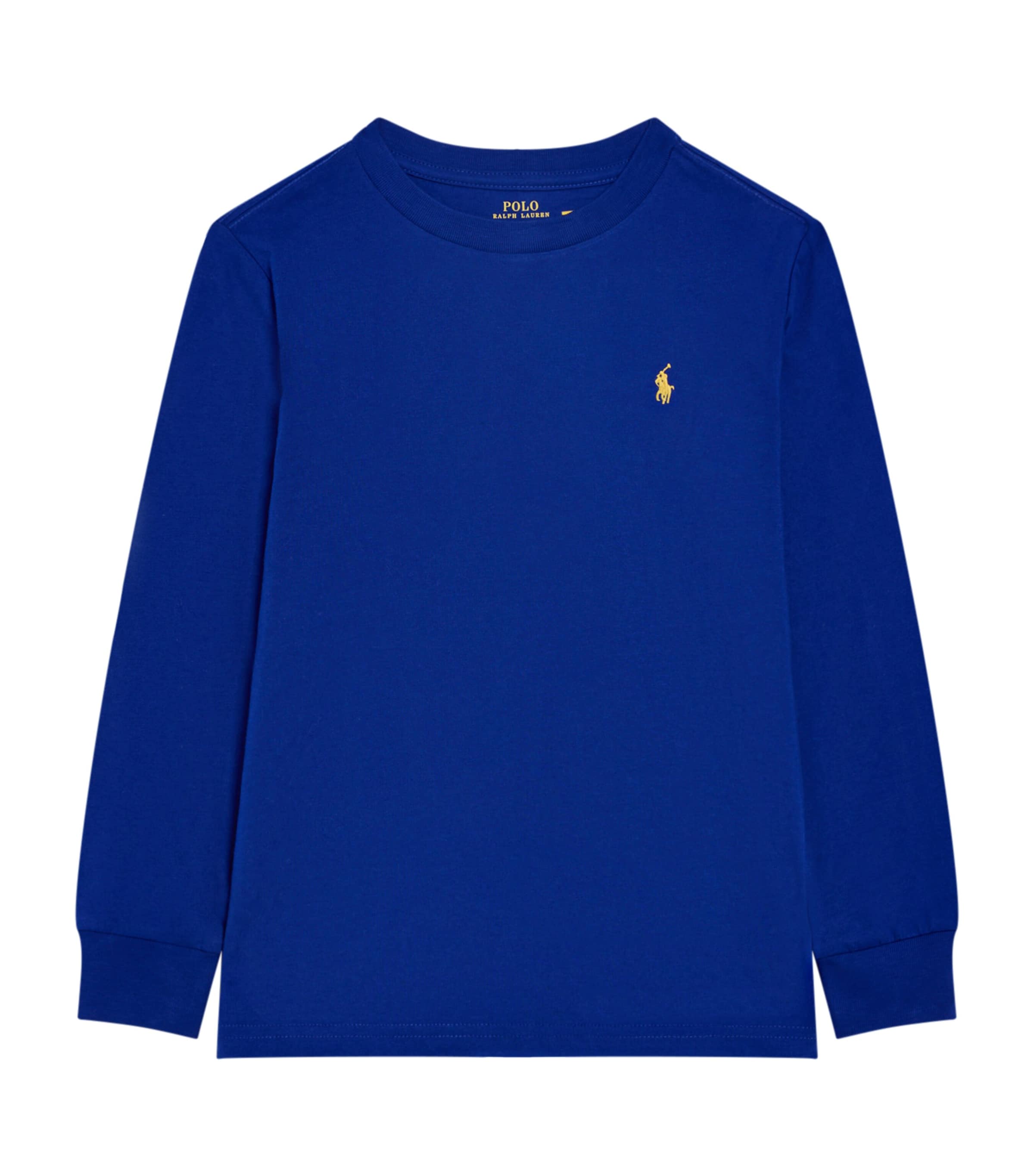 Ralph Lauren Cotton Long-sleeve T-shirt In Blue