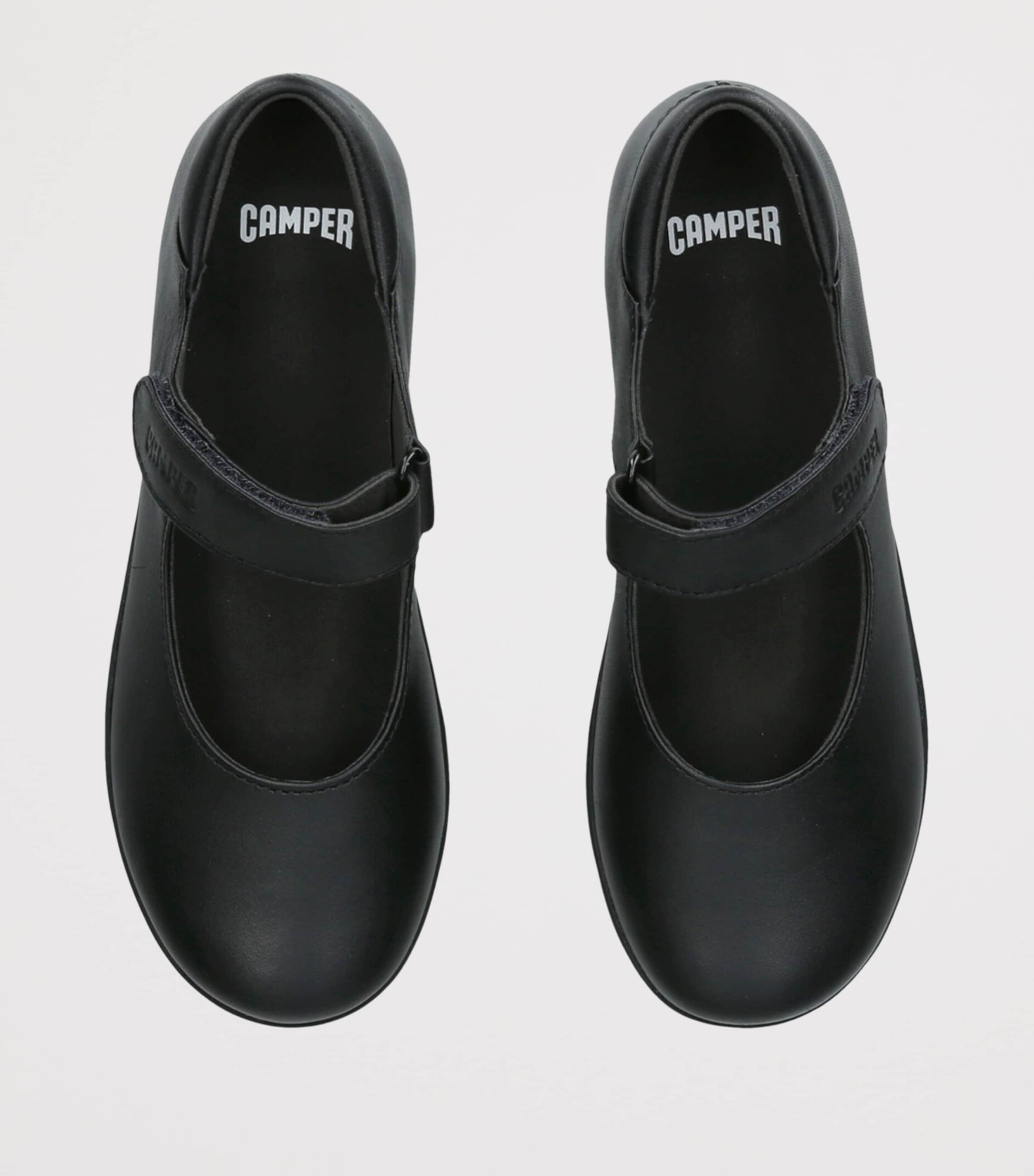 Camper Leather Spiral Comet Mary Janes Black Image 3