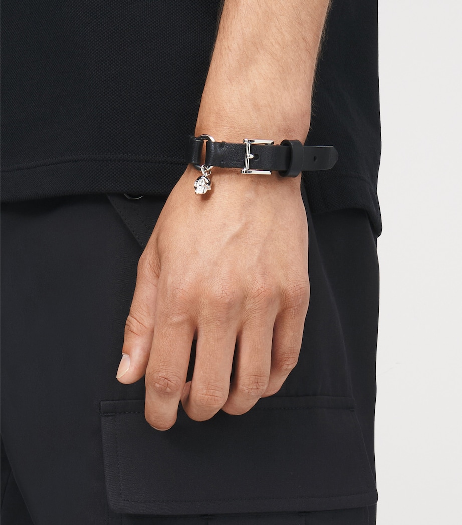 Leather Skull Bracelet 1000 Image 2