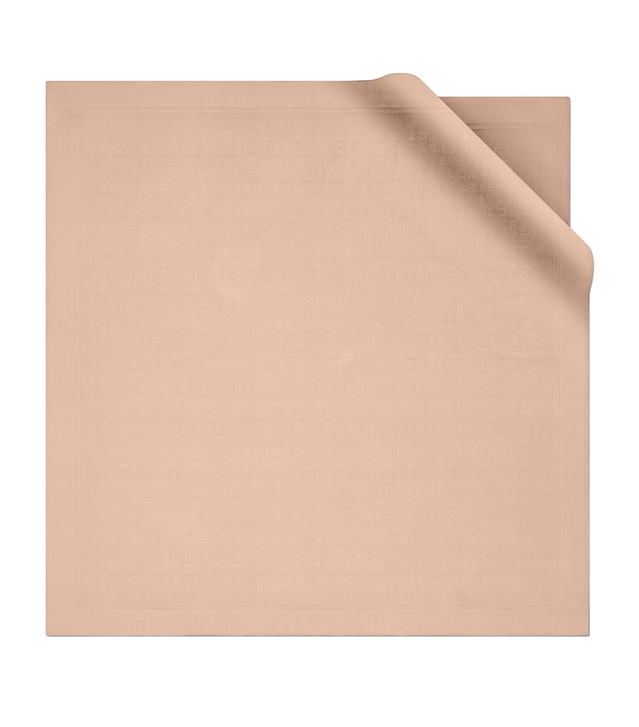 Silk Lettere Maxi Scarf PINK Image 1