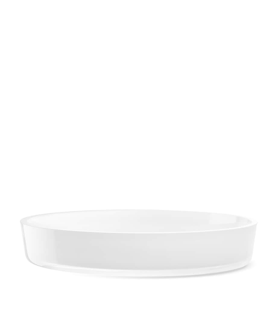 Glass Collective Low Bowl (35cm) WHITE Image 1