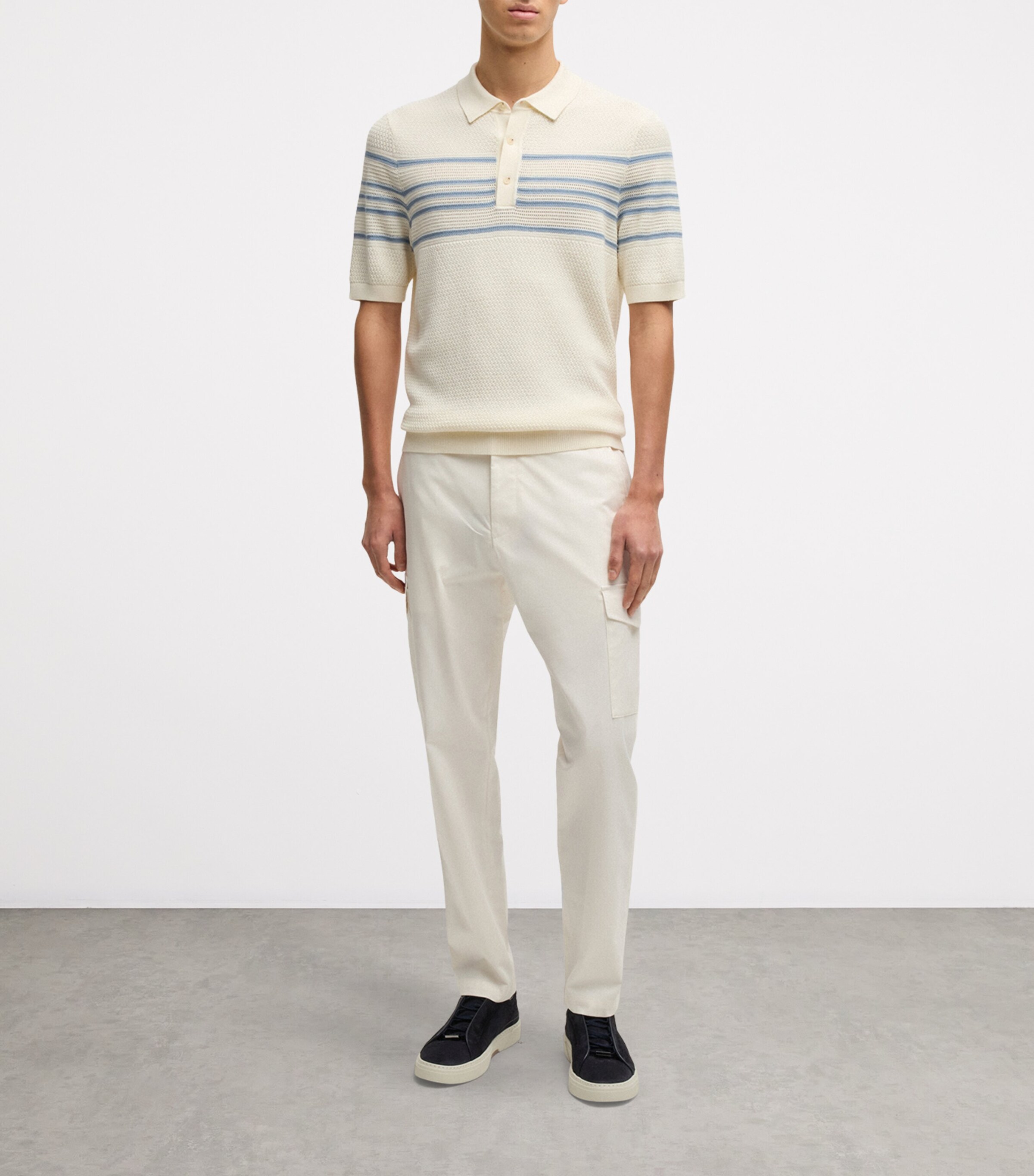 Cotton-Silk-Blend Cargo Trousers 118 Image 6