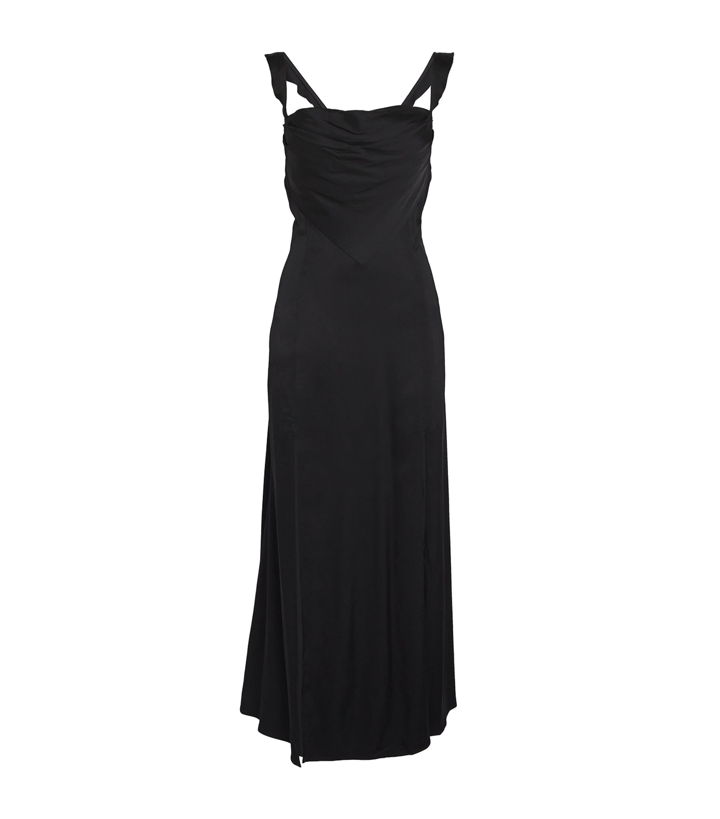 MAJE FRILLED MAXI DRESS